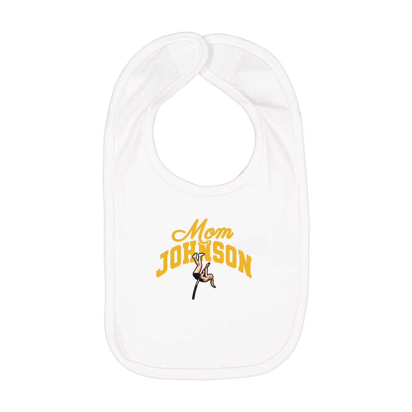 Infant Bib — Mothers Day Arch in White
