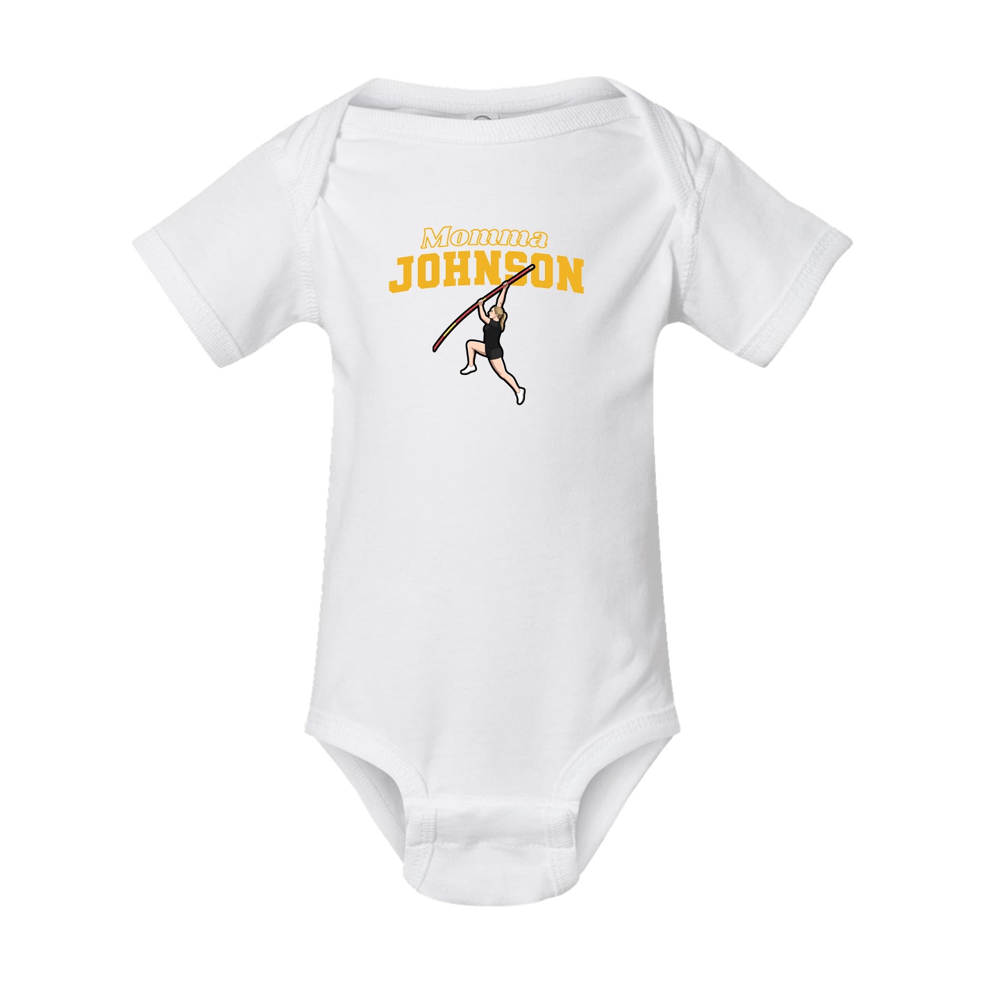 Baby Onesie — Mothers Day Block in White