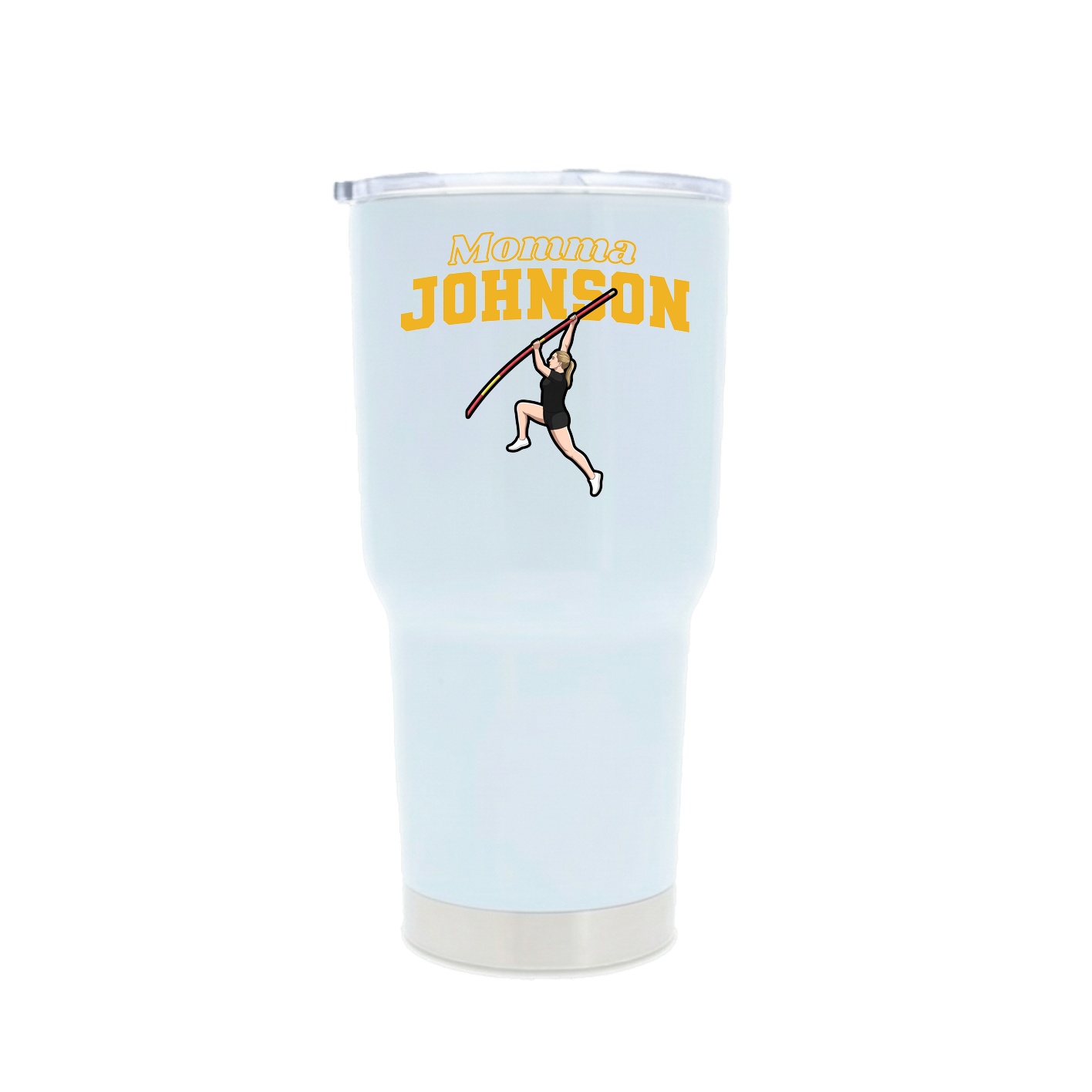 30oz Stainless Steel Tumbler — Mothers Day Block in White