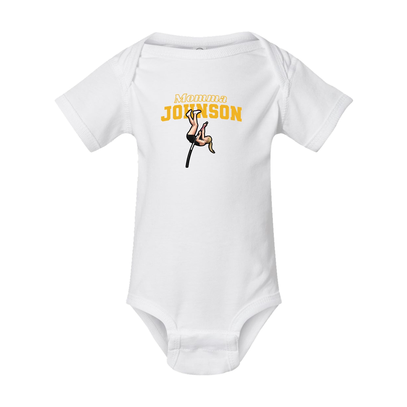 Baby Onesie — Mothers Day Block in White