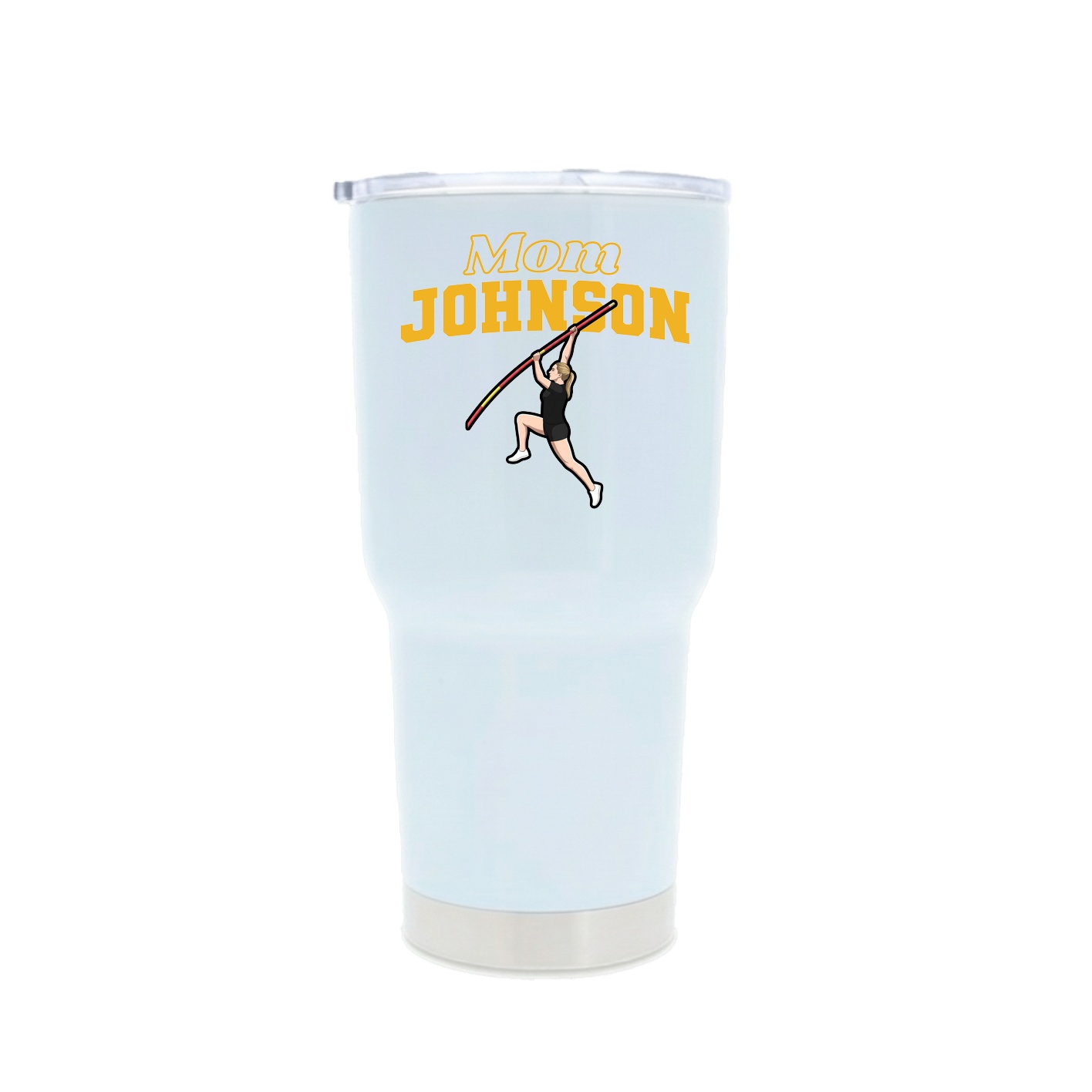 30oz Stainless Steel Tumbler — Mothers Day Block in White