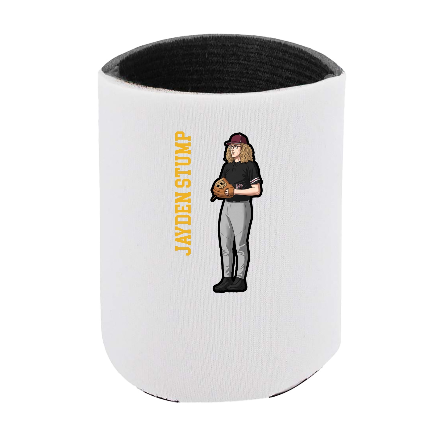 Can Holder — Name Vertical in White