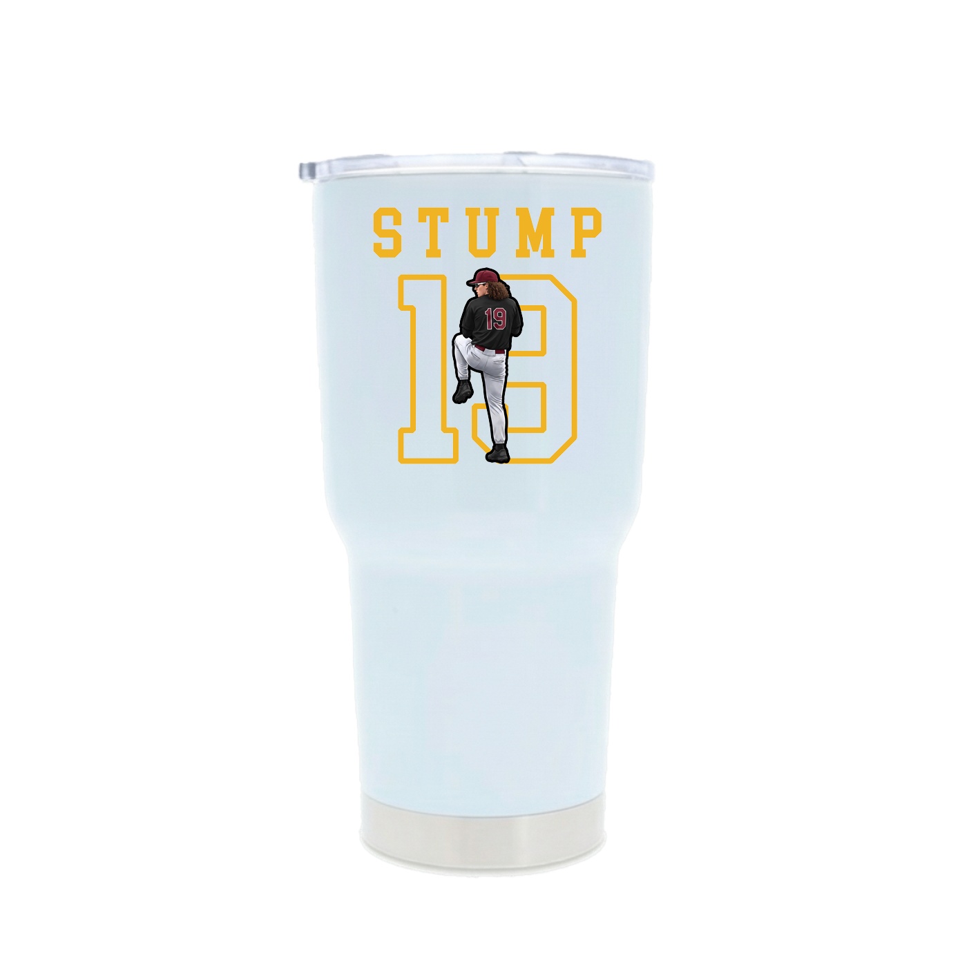 30oz Stainless Steel Tumbler — Shirsey in White
