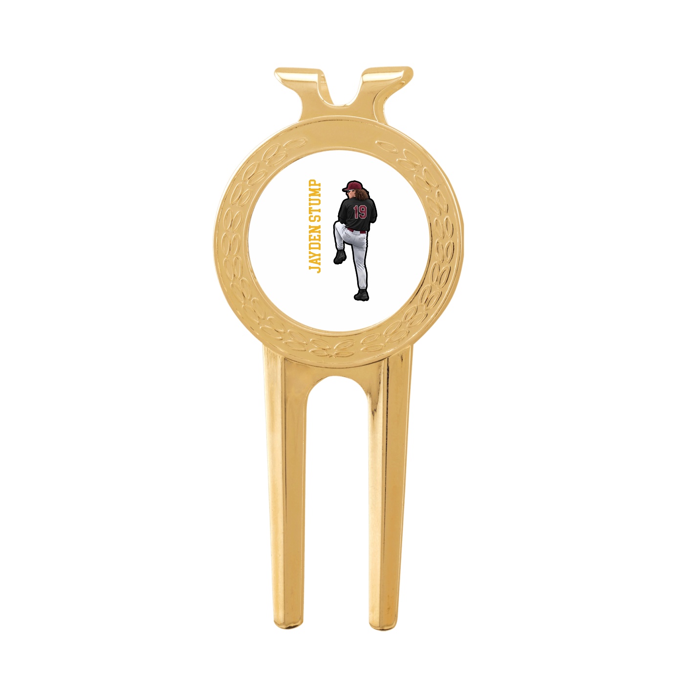 Divot Tool with Ball Marker — Name Vertical in Classic