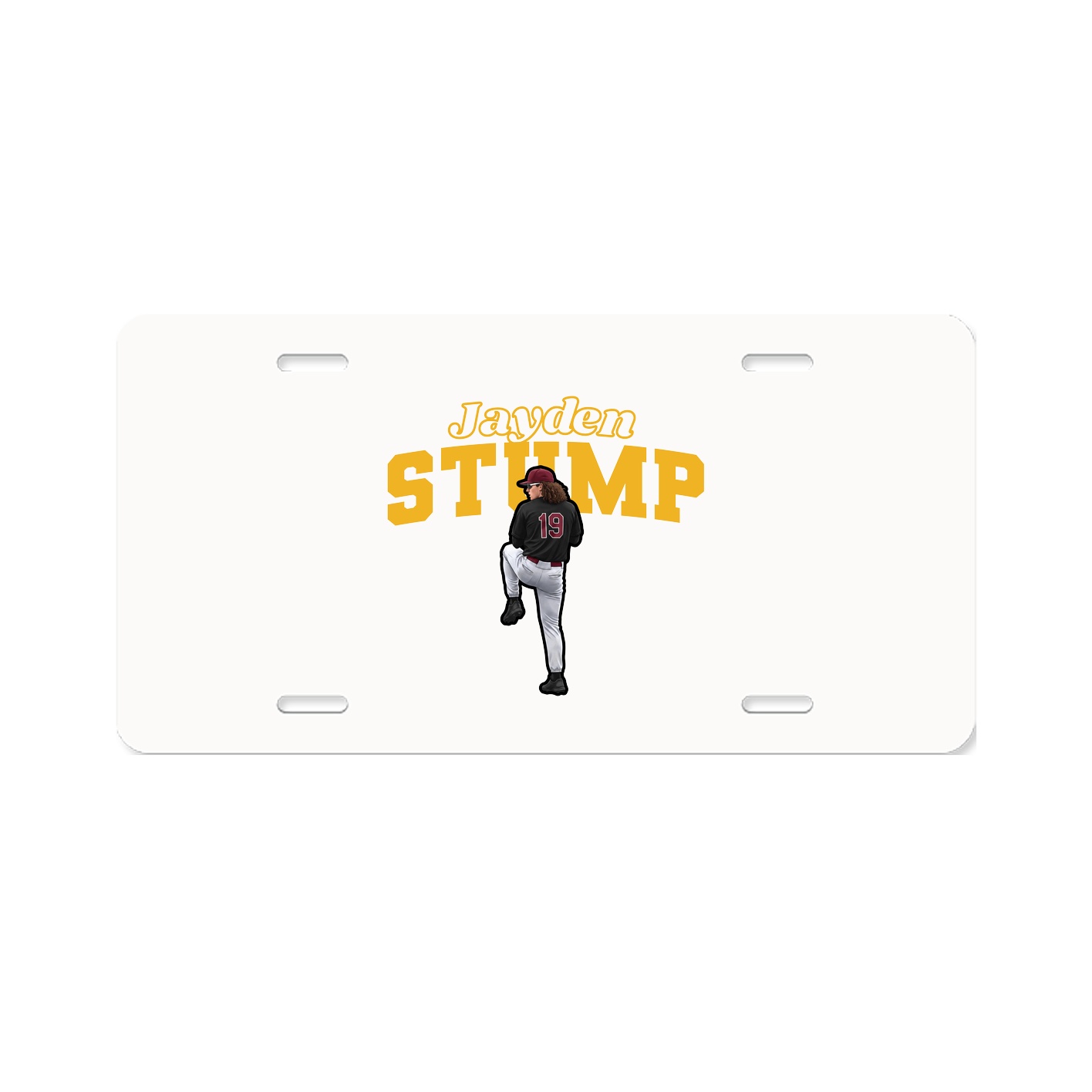 License Plate — Name Arch in Classic