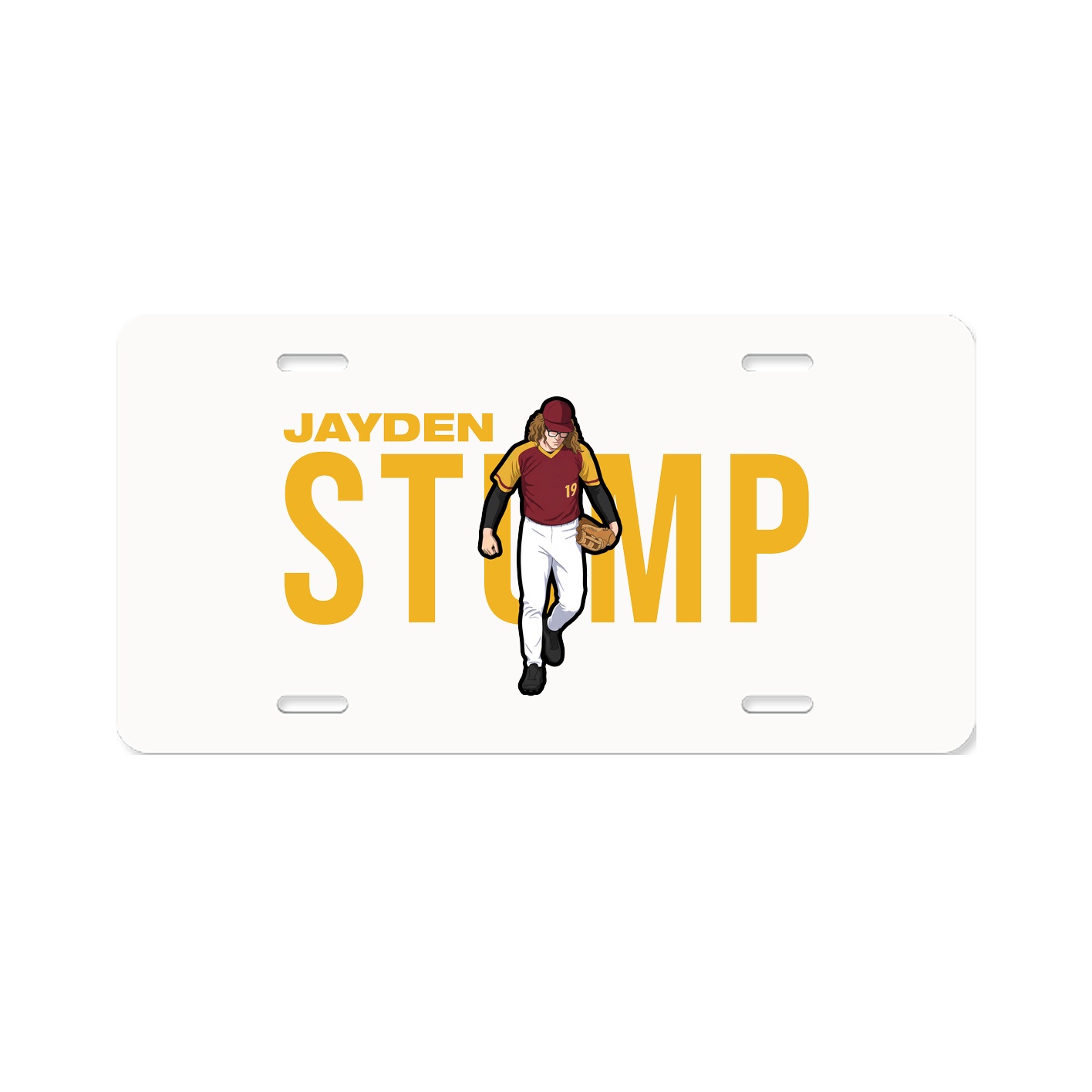 License Plate — Player Name in Classic