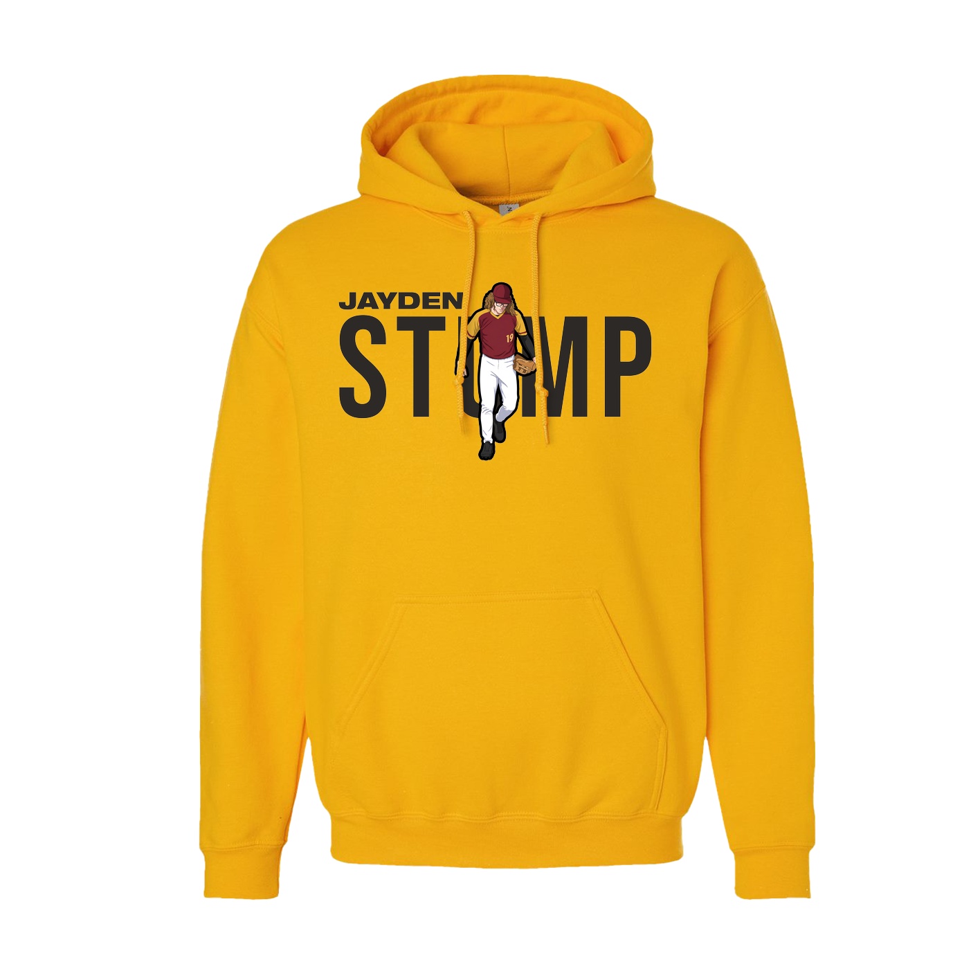 Hoodie — Player Name in Gold