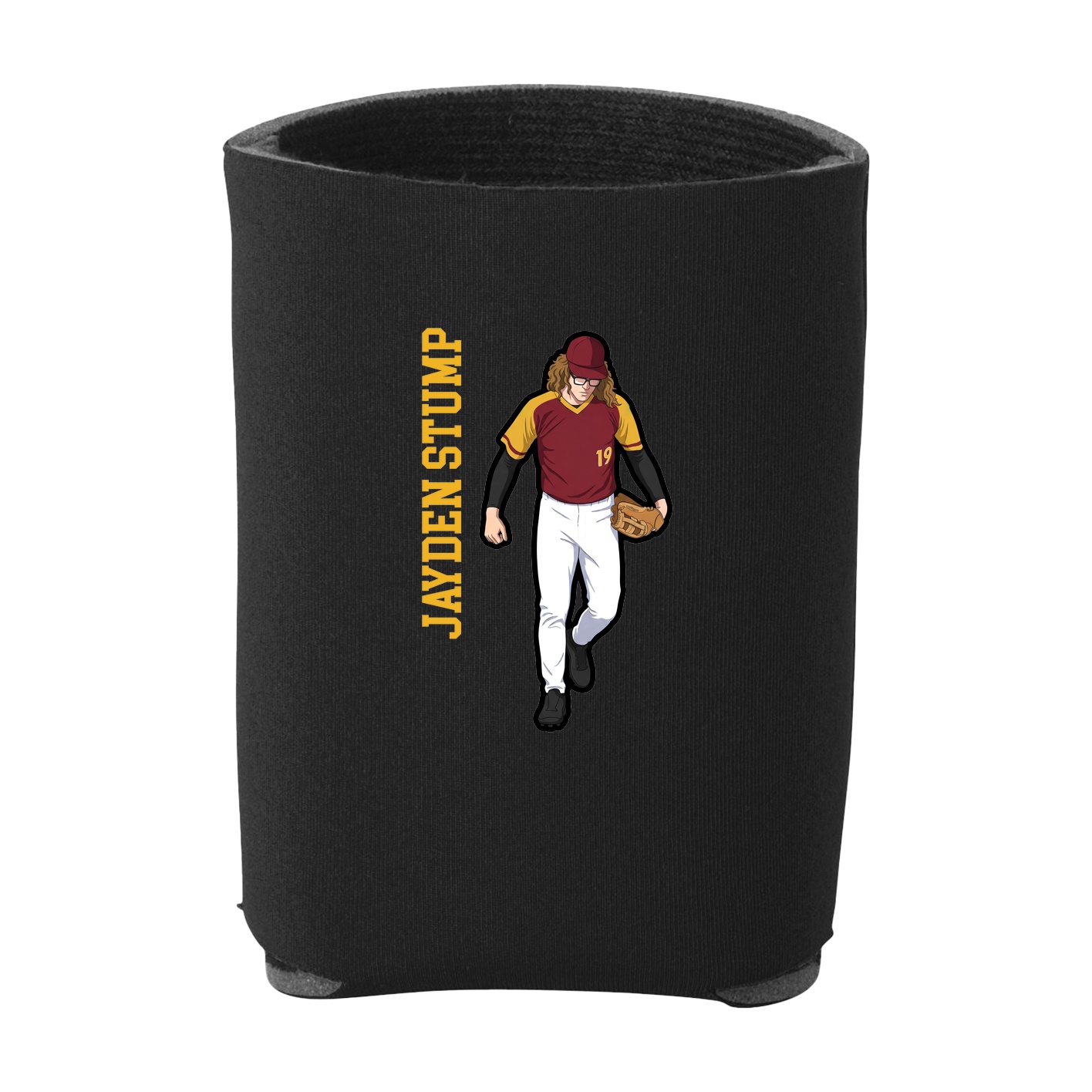 Can Holder — Name Vertical in Black