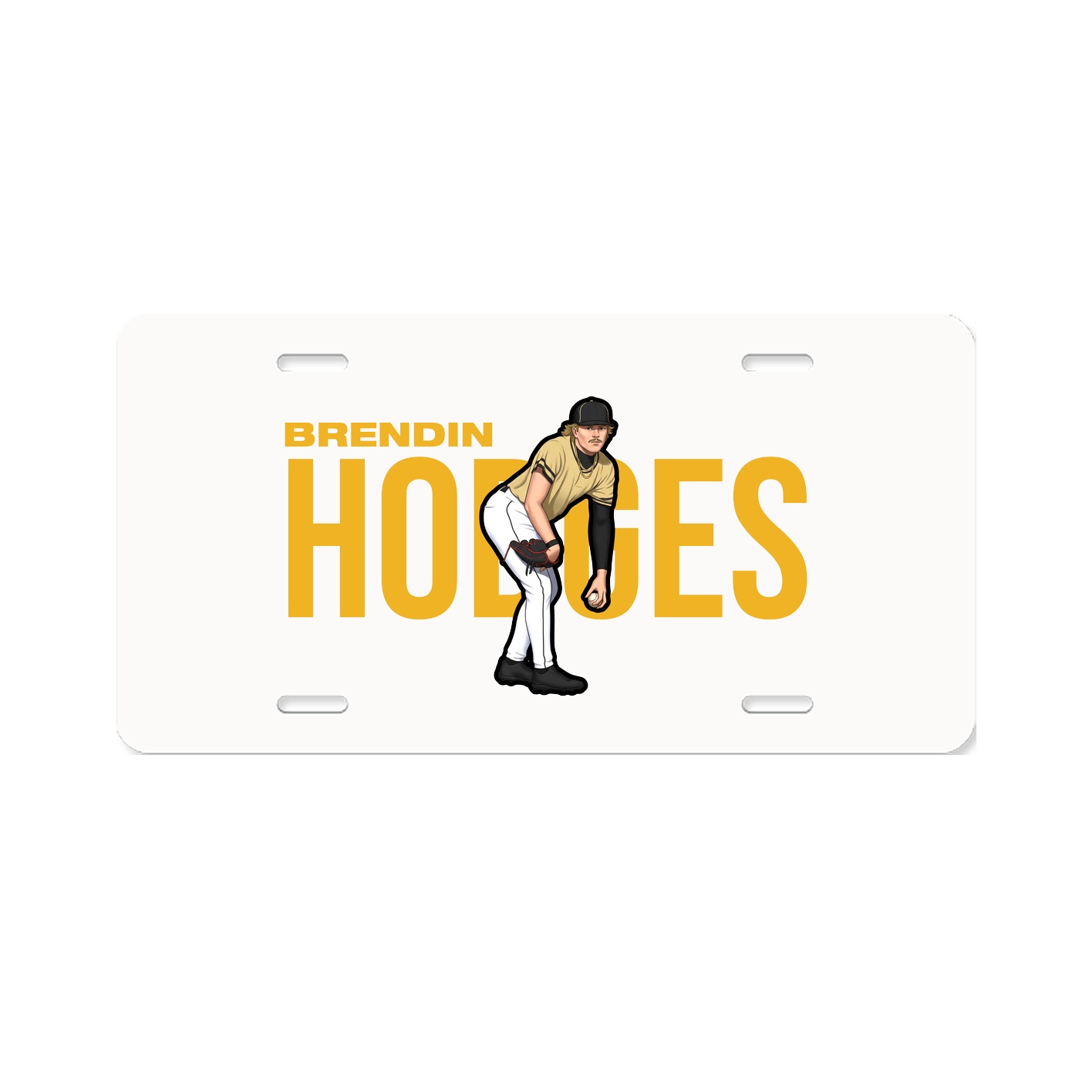 License Plate — Player Name in Classic
