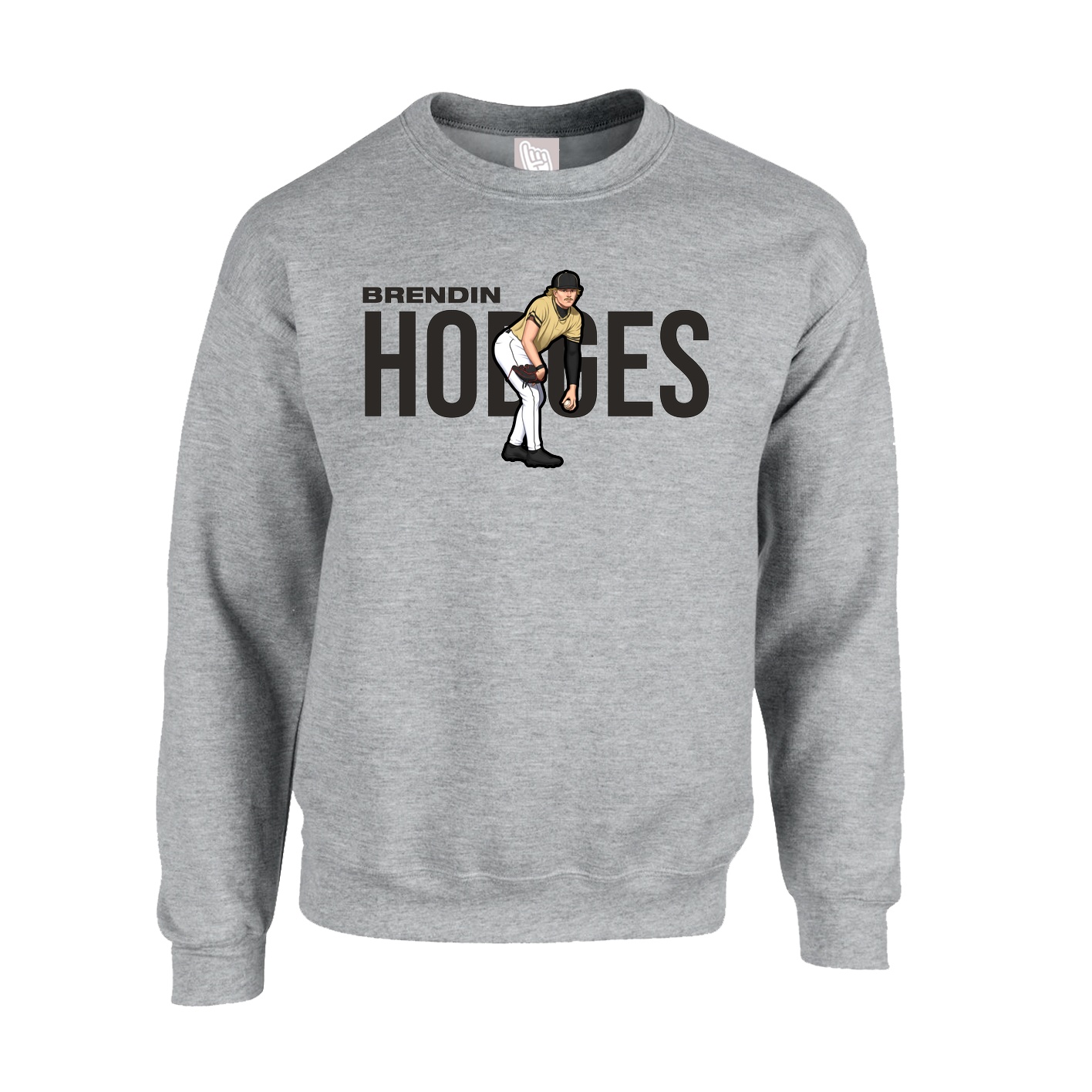 Fleece Crew — Player Name in Grey