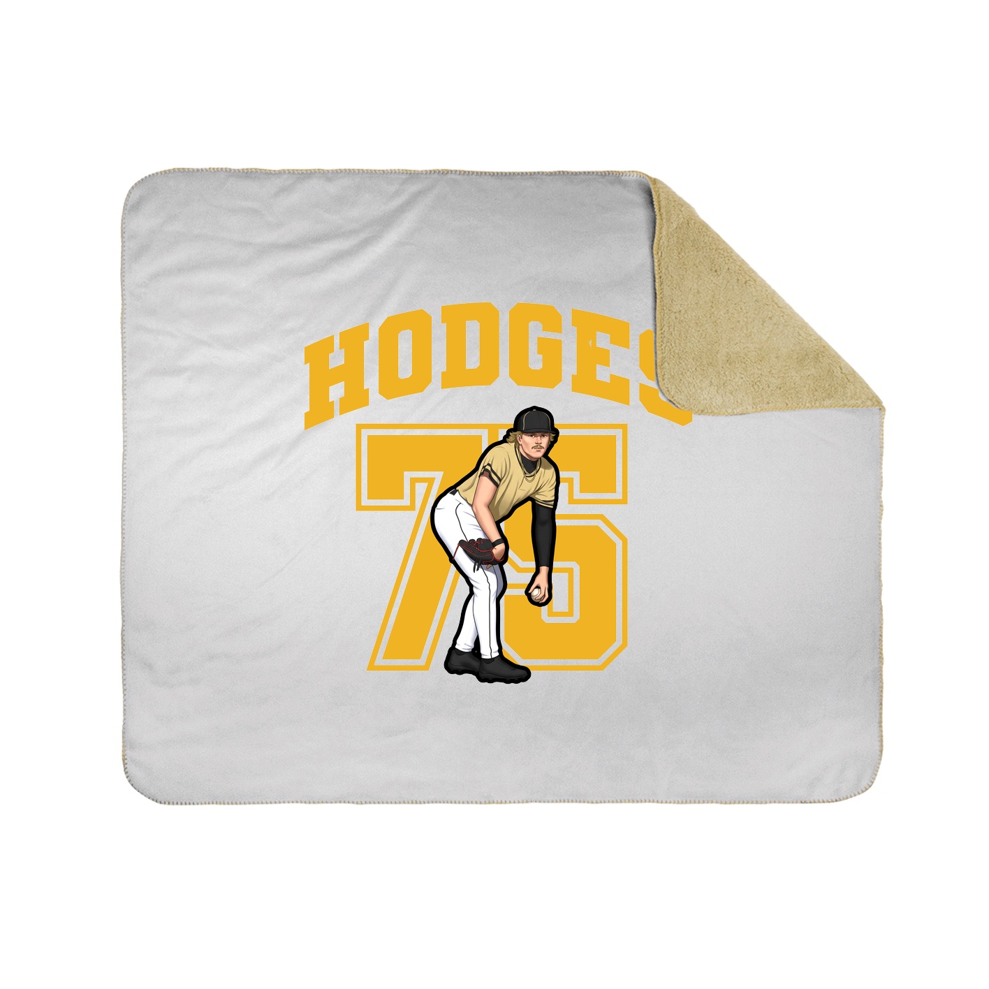Throw Blanket — Number in White