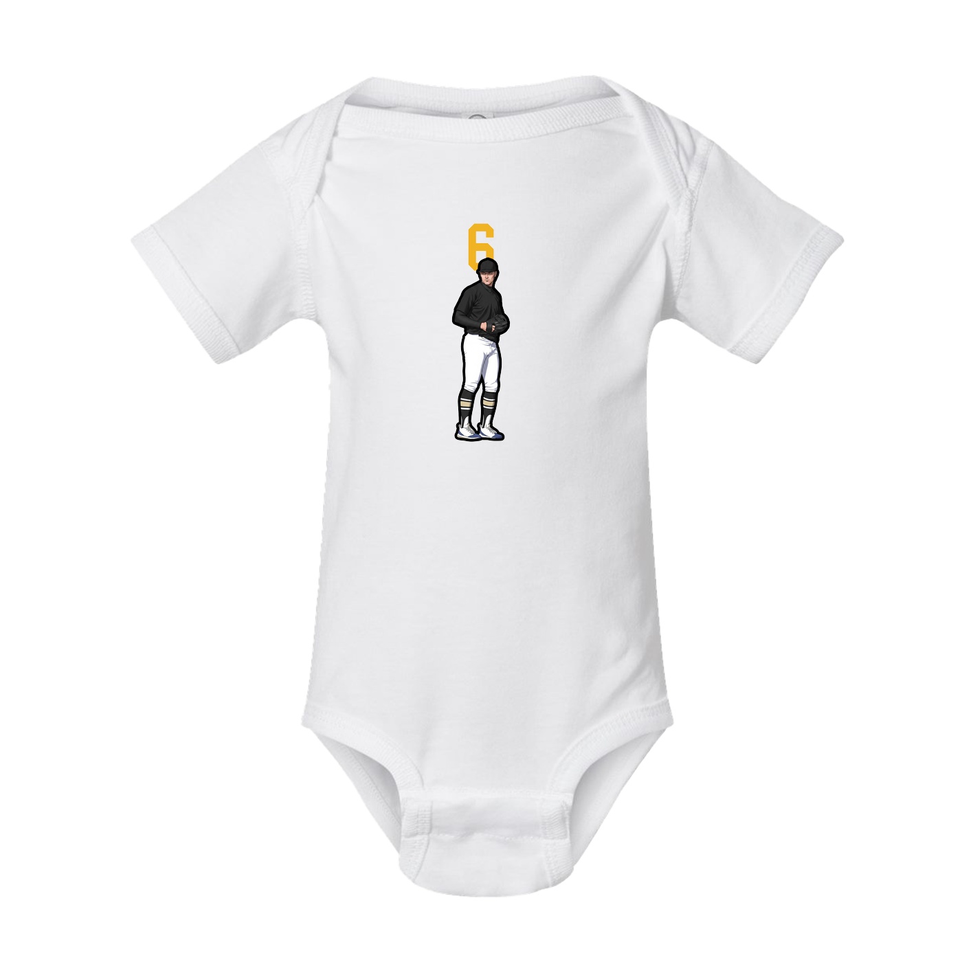 Baby Onesie — Number Top in White