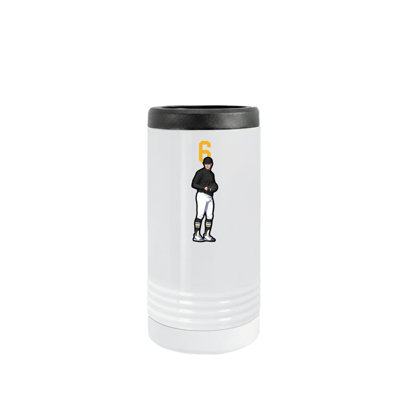 Slim Beverage Holder — Number Top in White