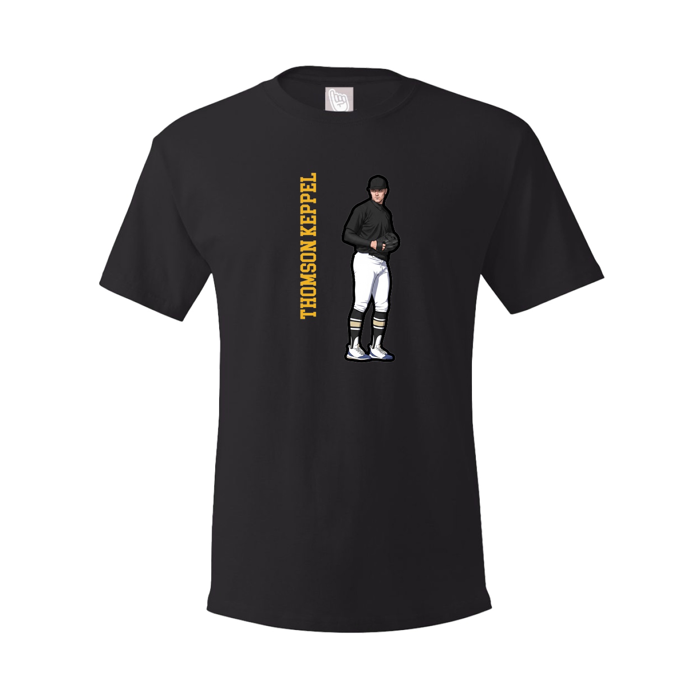 Tee — Name Vertical in Black
