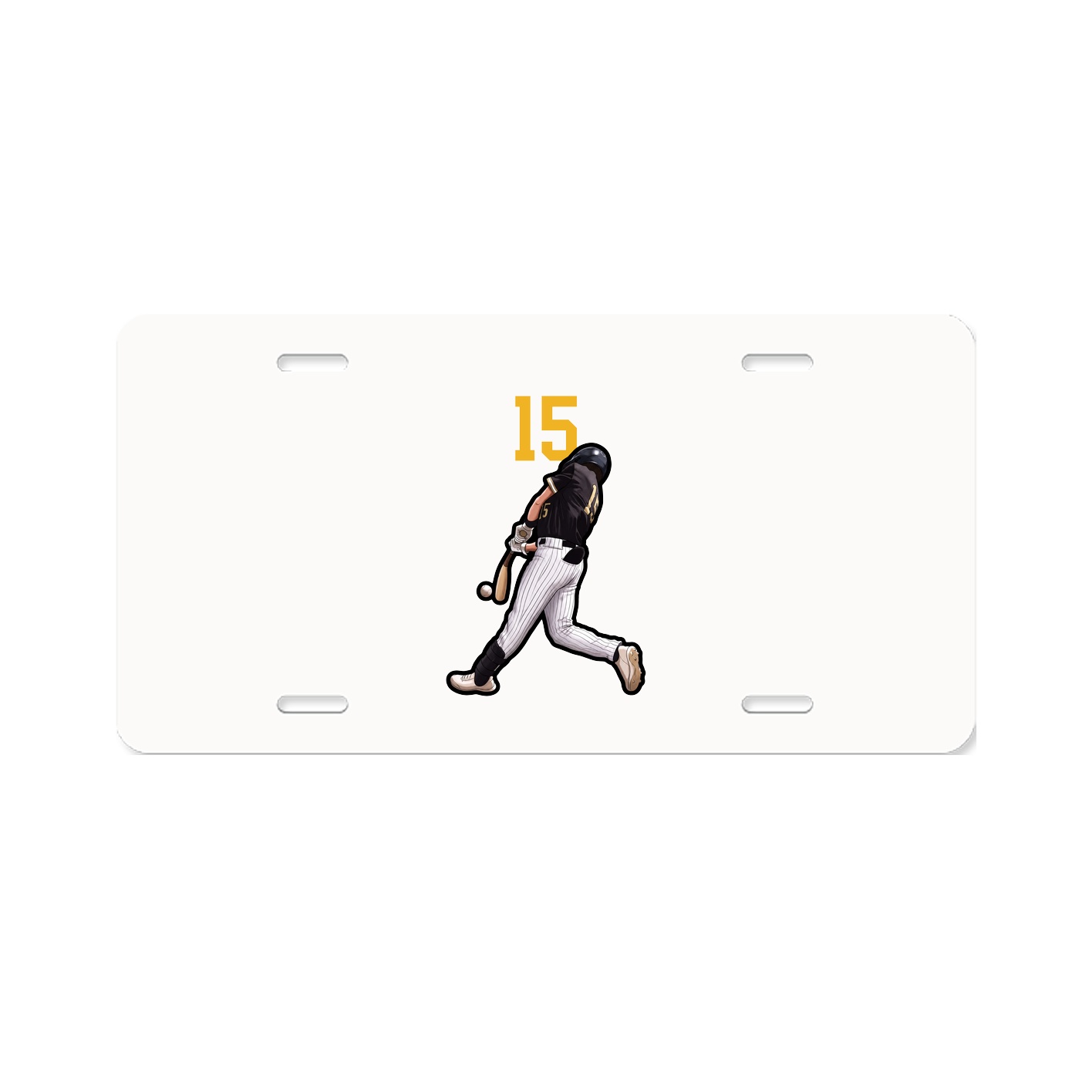 License Plate — Number Top in Classic