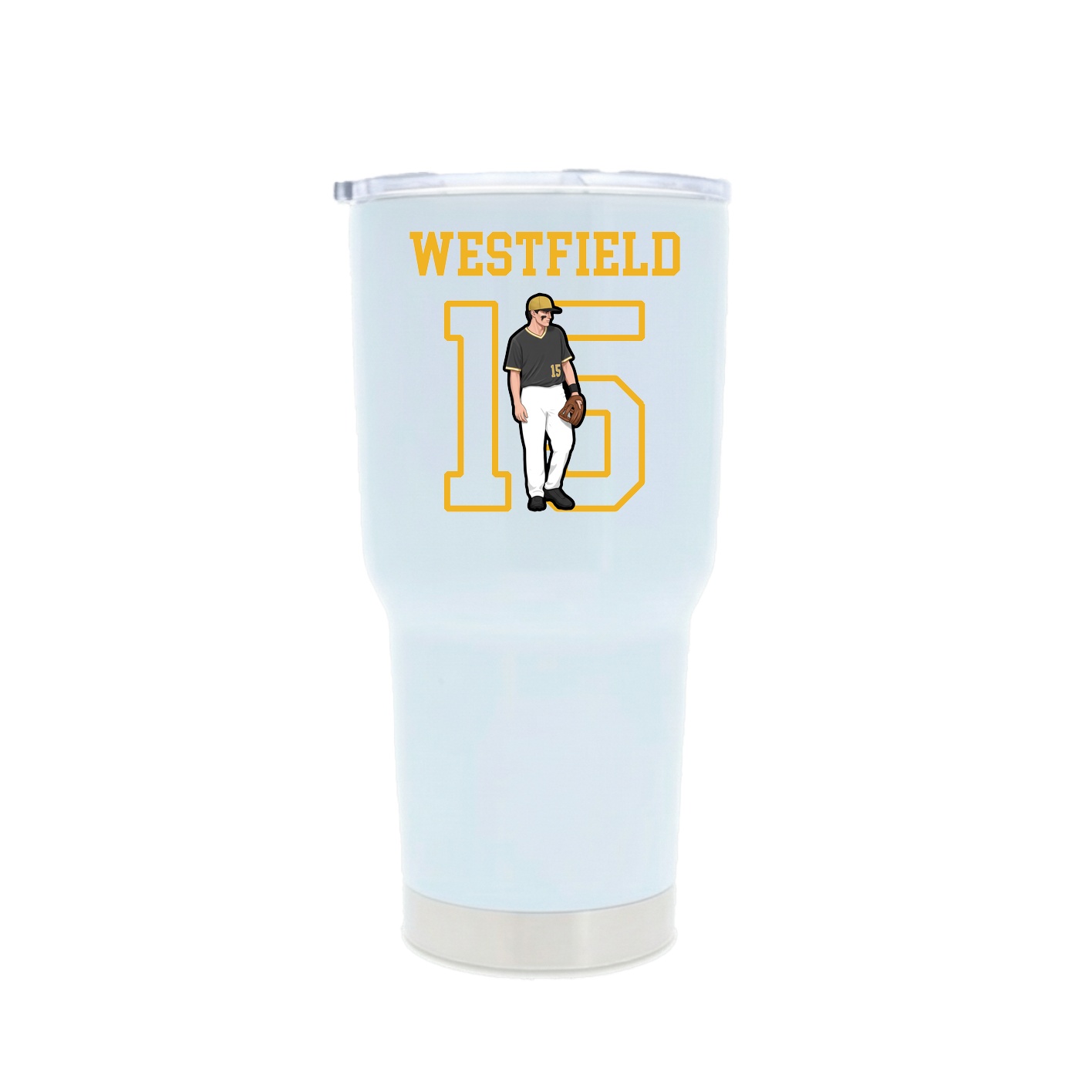 30oz Stainless Steel Tumbler — Shirsey in White