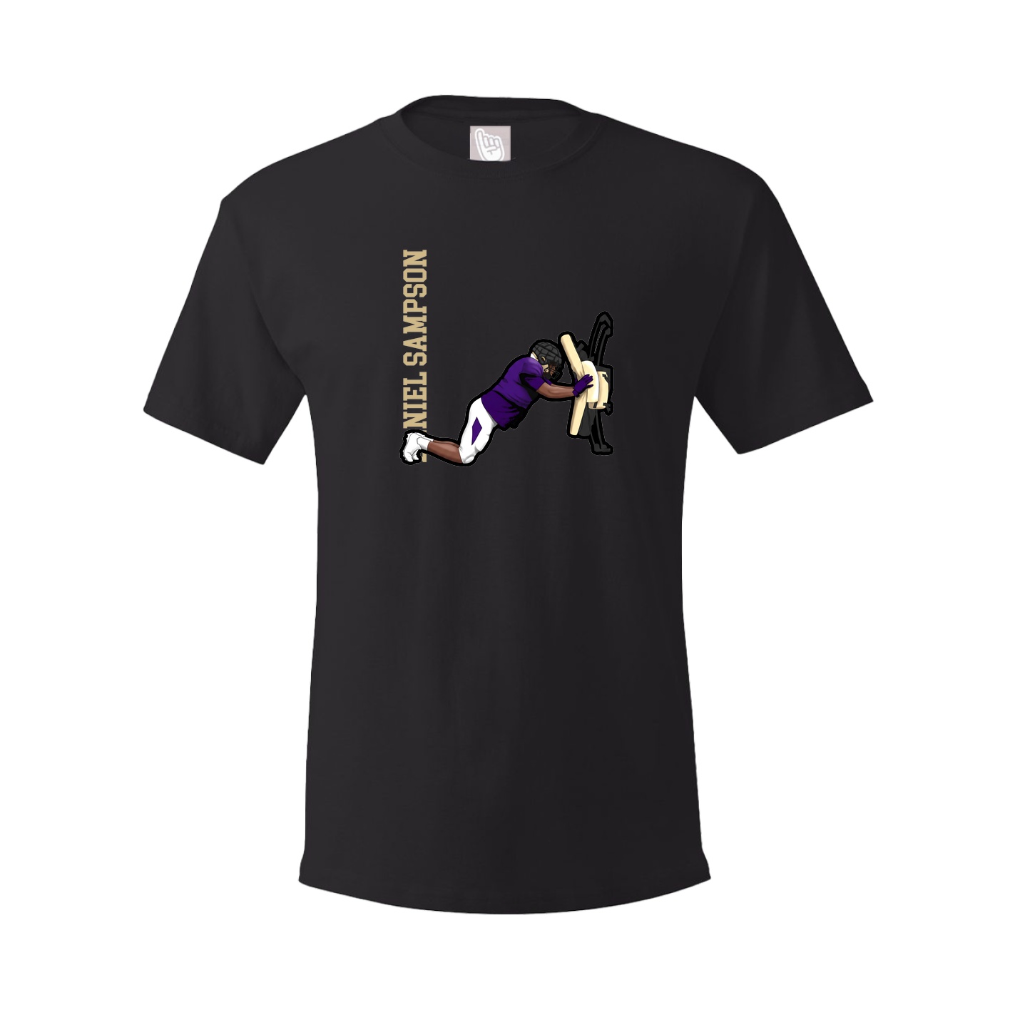 Tee — Name Vertical in Black