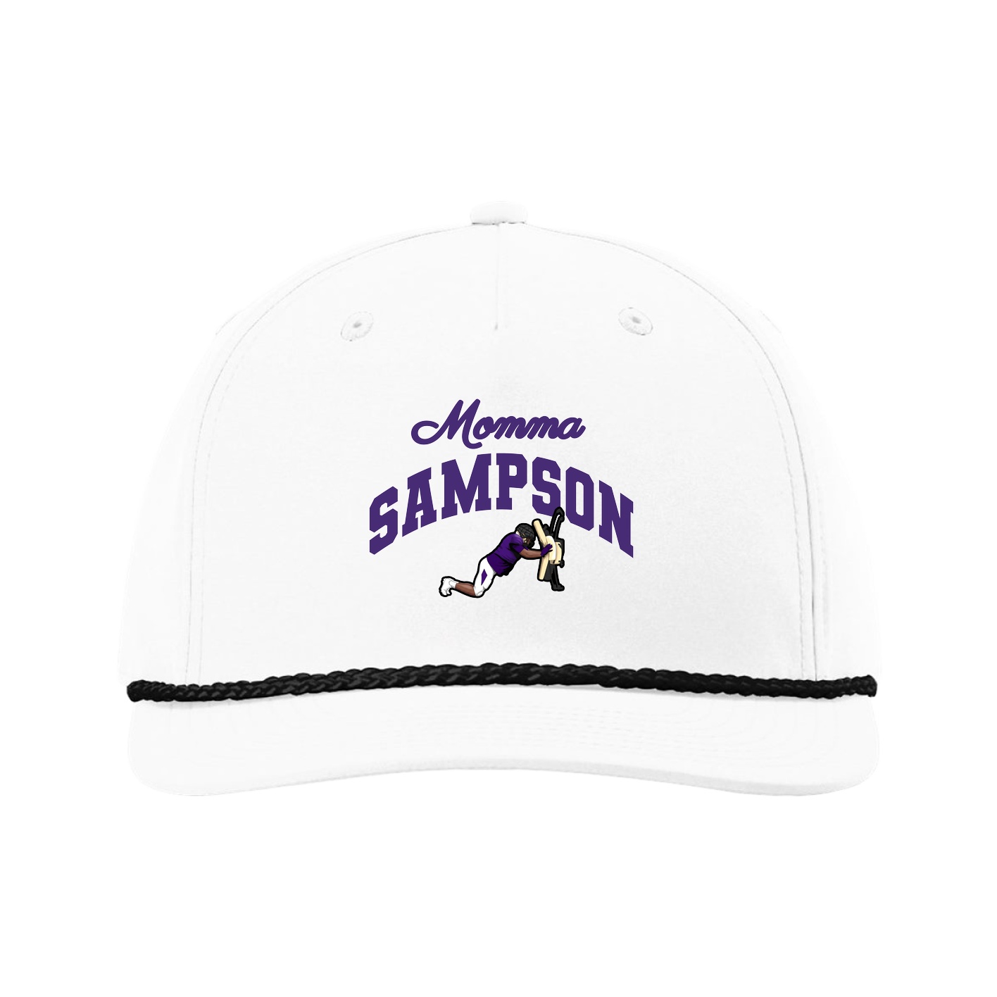 Five-Panel Classic Rope Cap — Mothers Day Arch in White