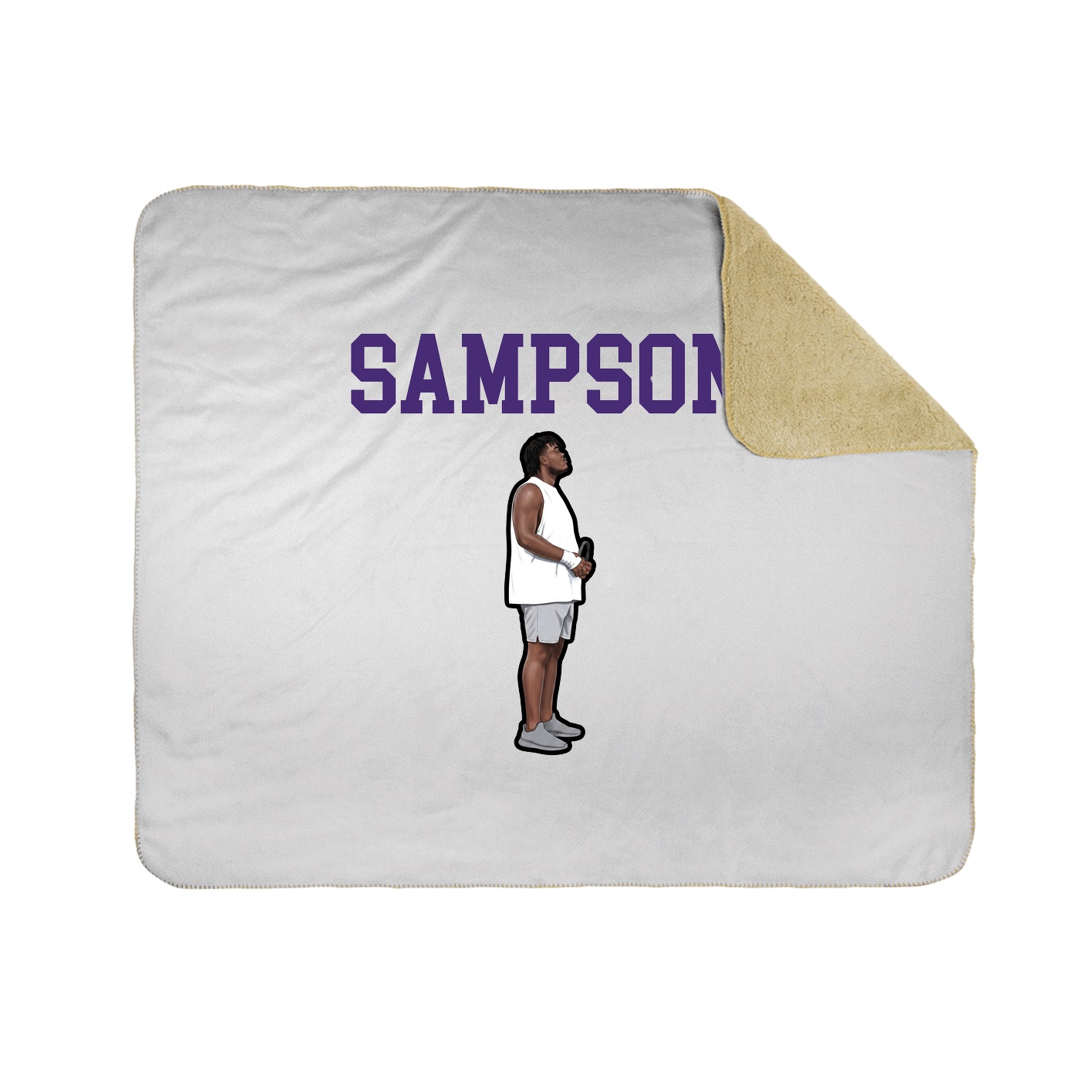 Throw Blanket — Shirsey in White