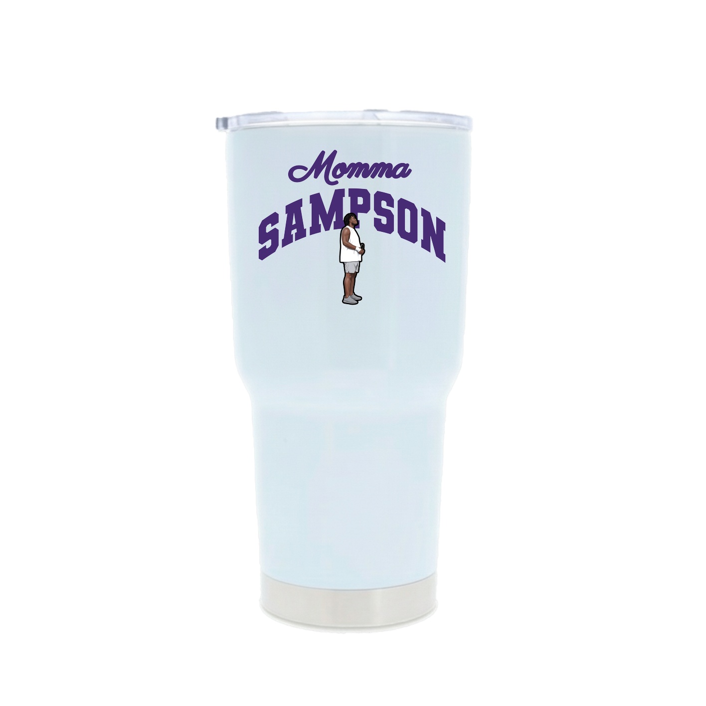 30oz Stainless Steel Tumbler — Mothers Day Arch in White