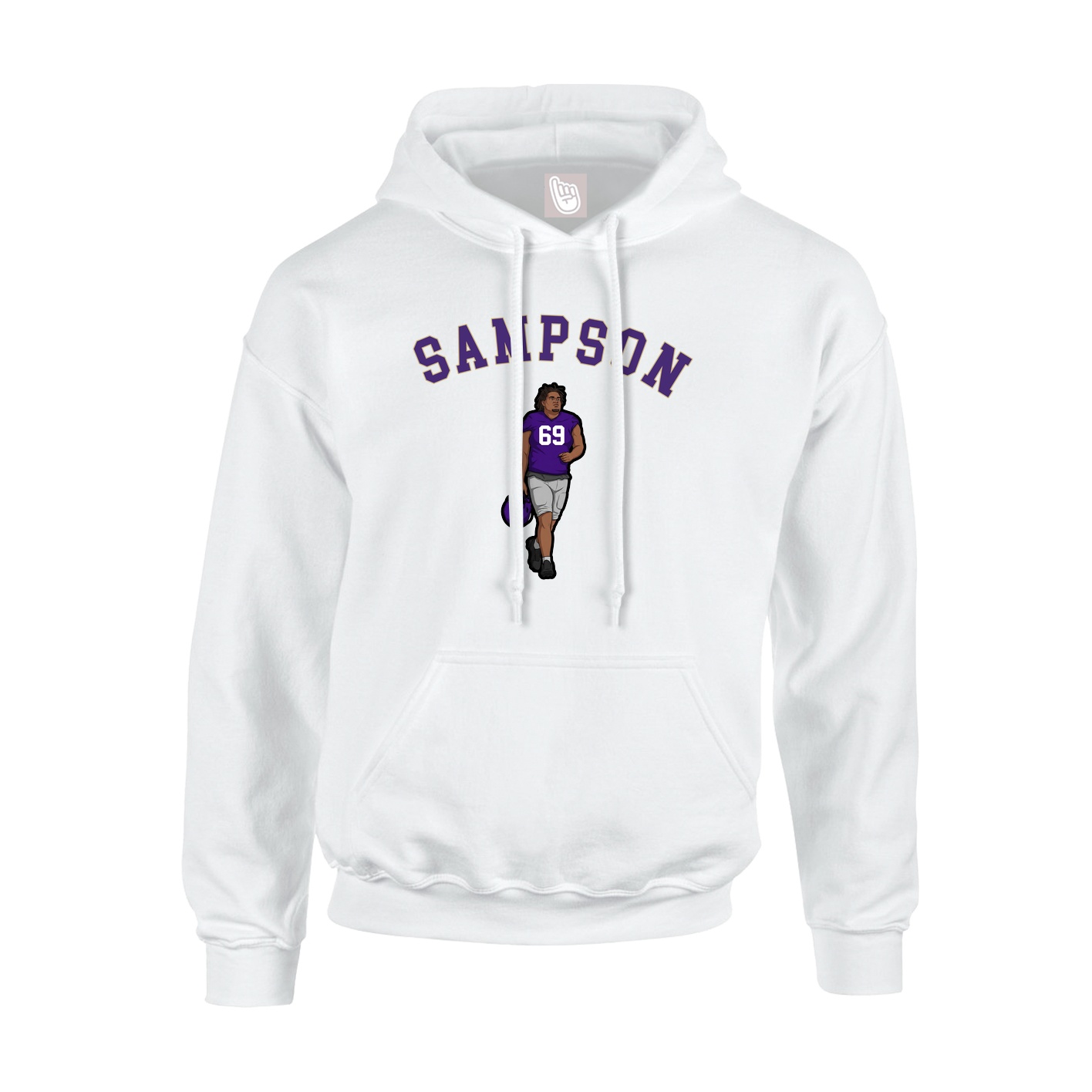 Youth Hoodie — Shirsey Arch in White