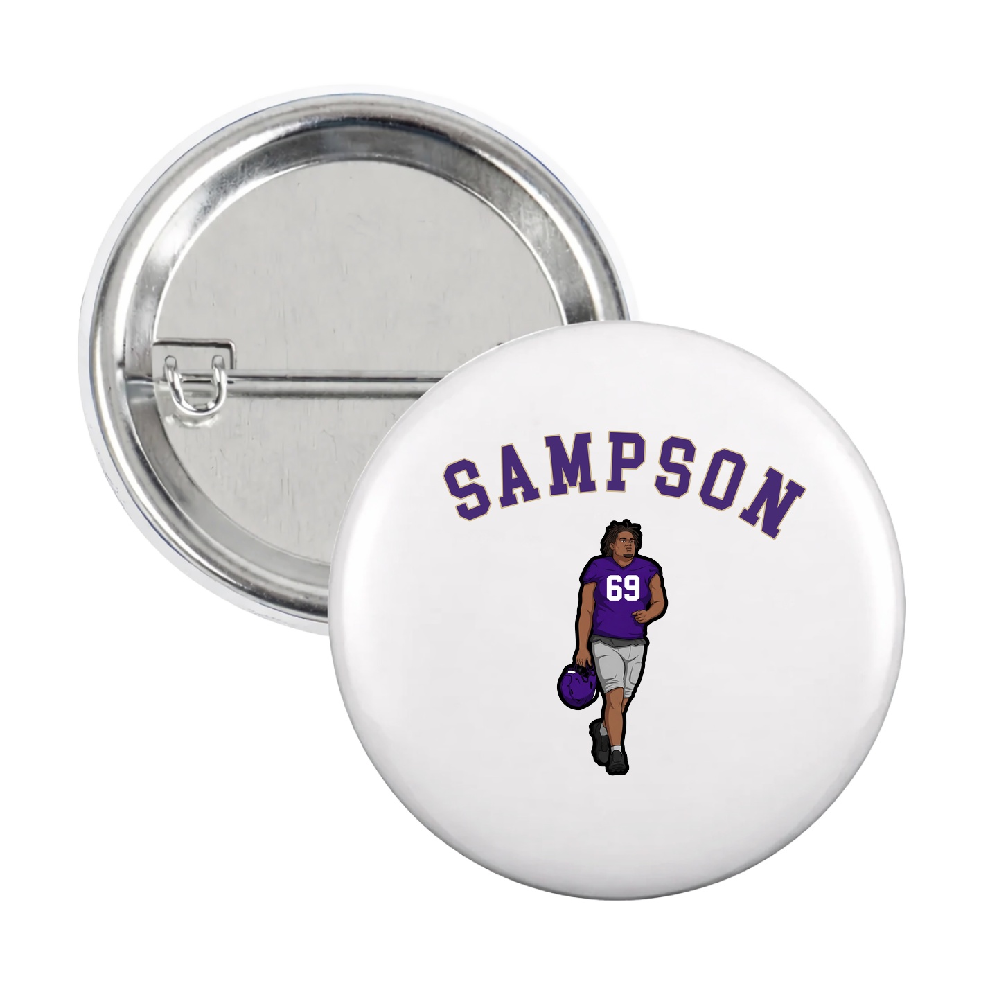 Game Day Button — Shirsey Arch in White