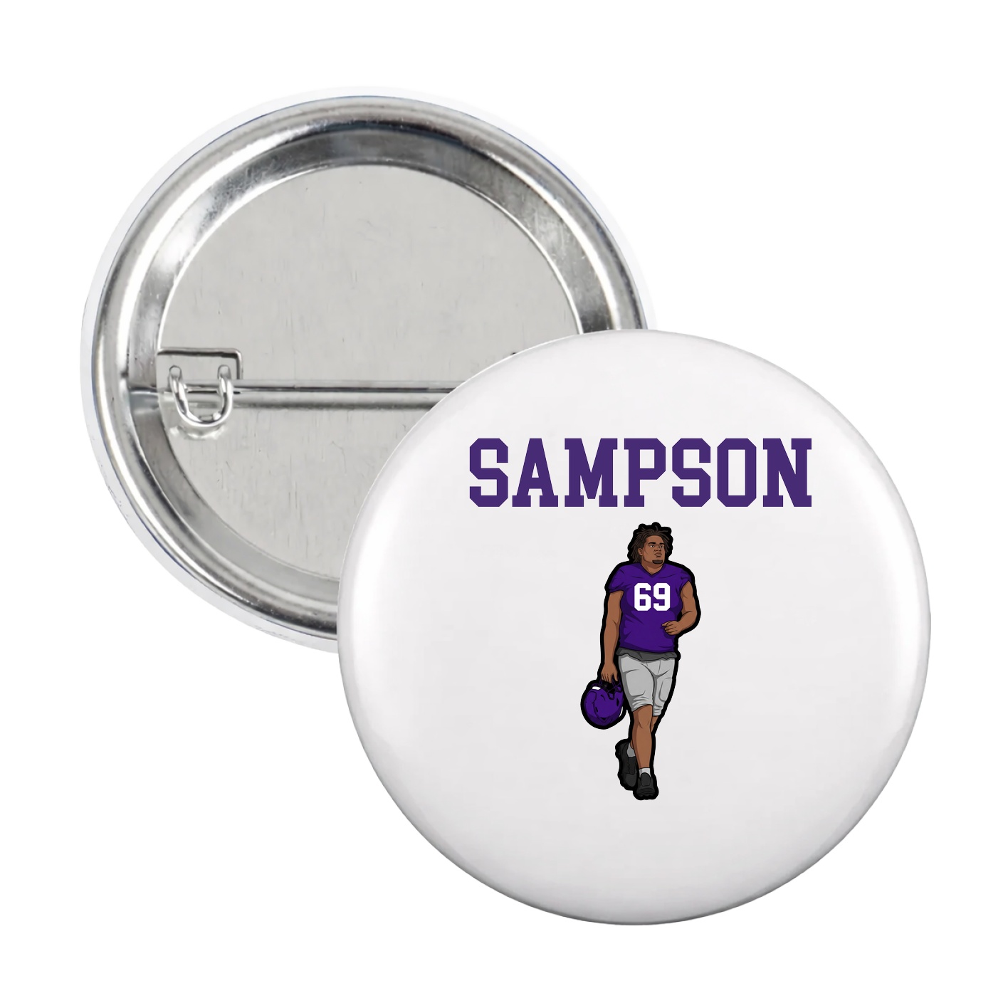 Game Day Button — Shirsey in White