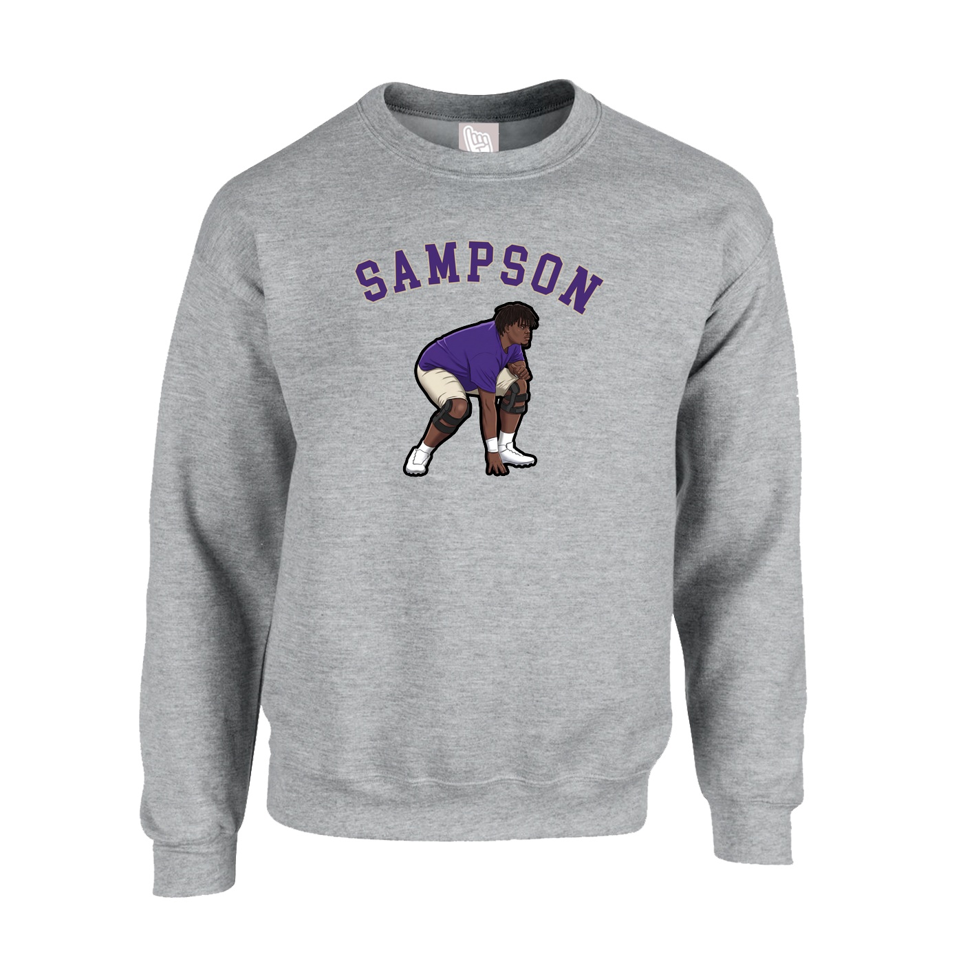 Fleece Crew — Shirsey Arch in Grey