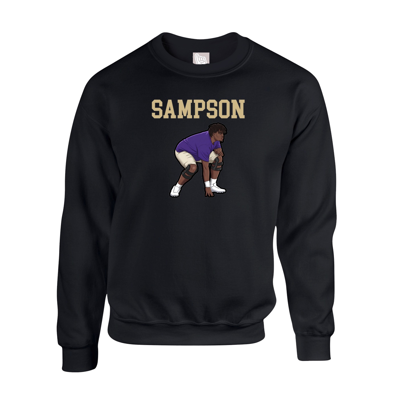 Fleece Crew — Shirsey in Black