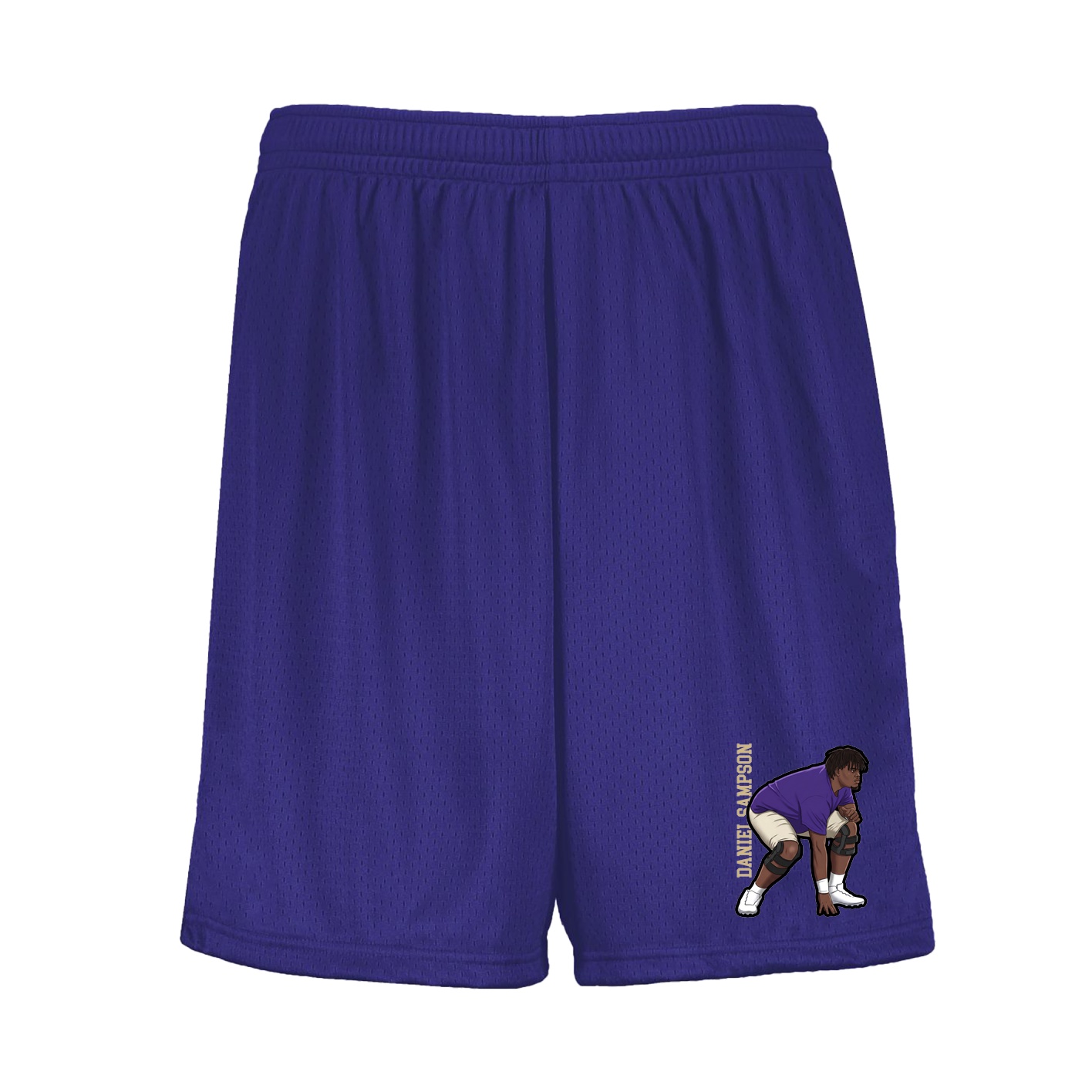 Shorts — Name Vertical in Purple