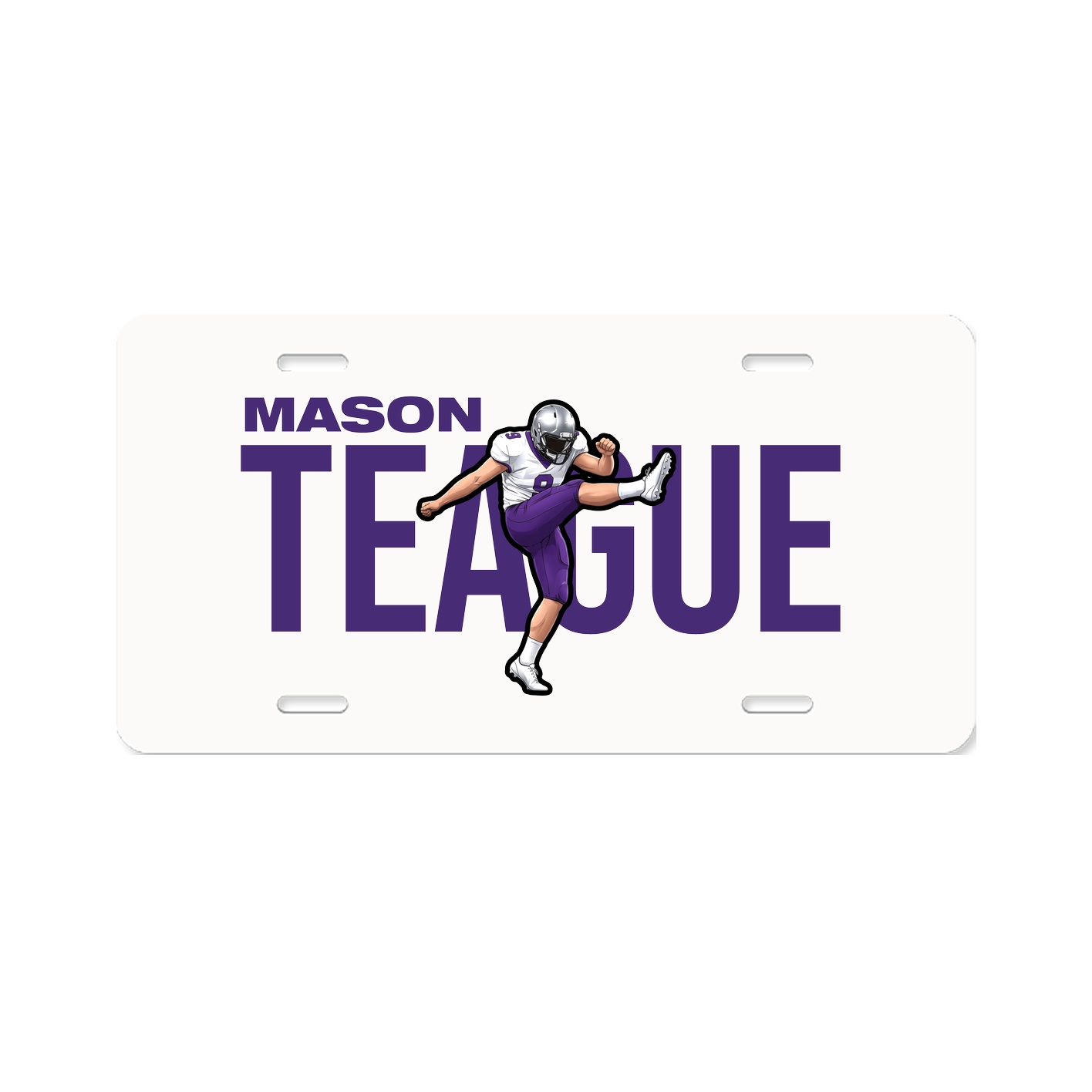 License Plate — Player Name in Classic