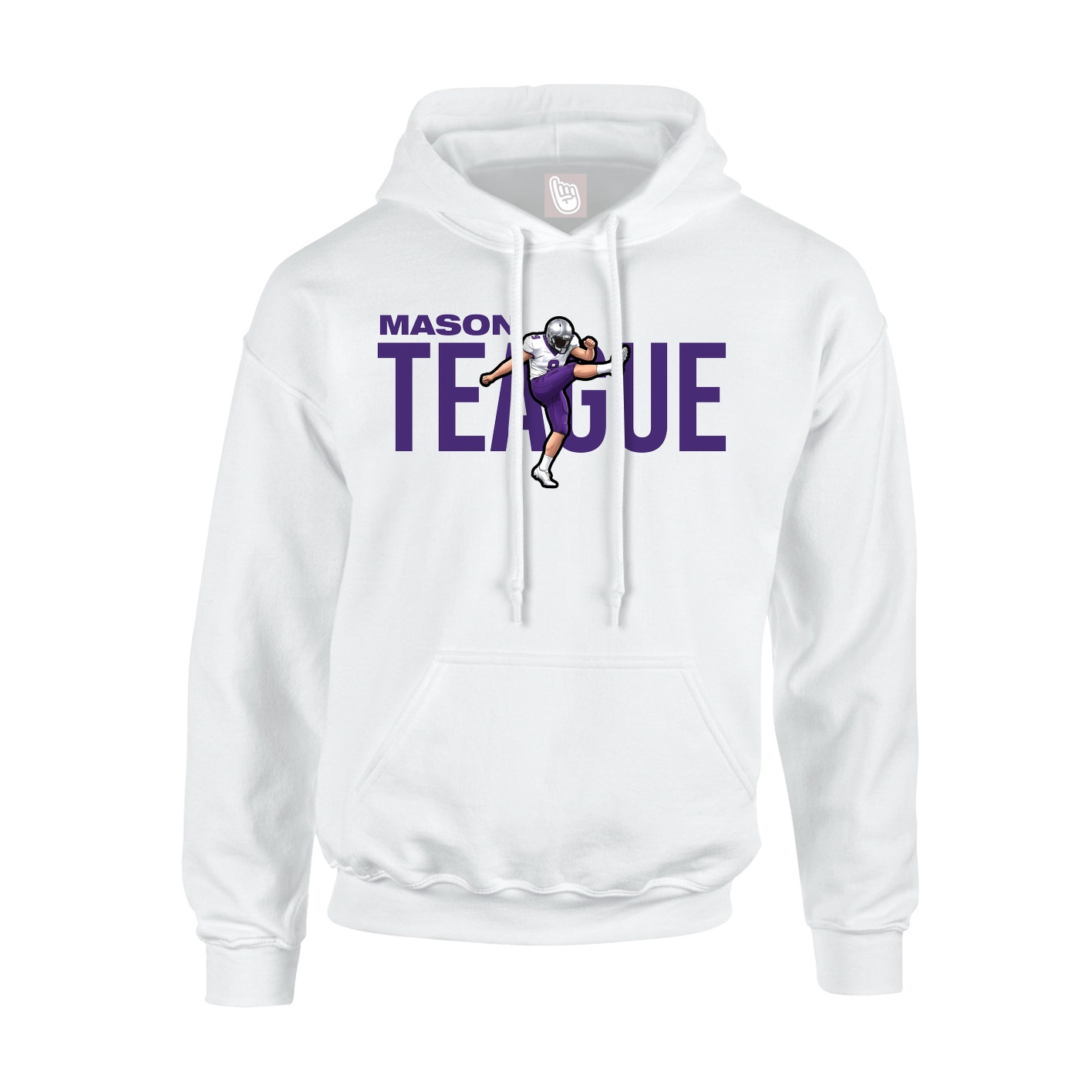 Youth Hoodie — Player Name in White