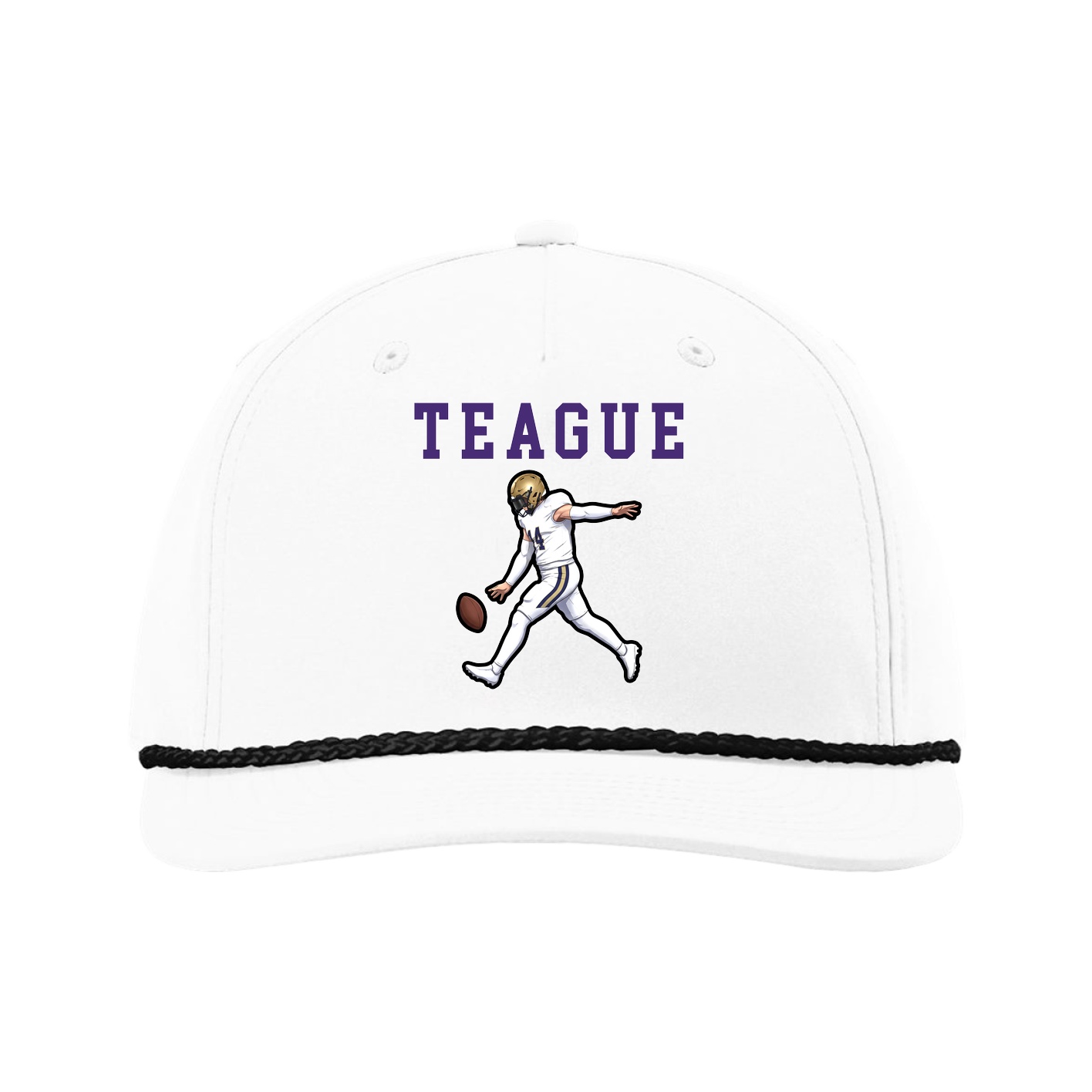 Five-Panel Classic Rope Cap — Shirsey in White