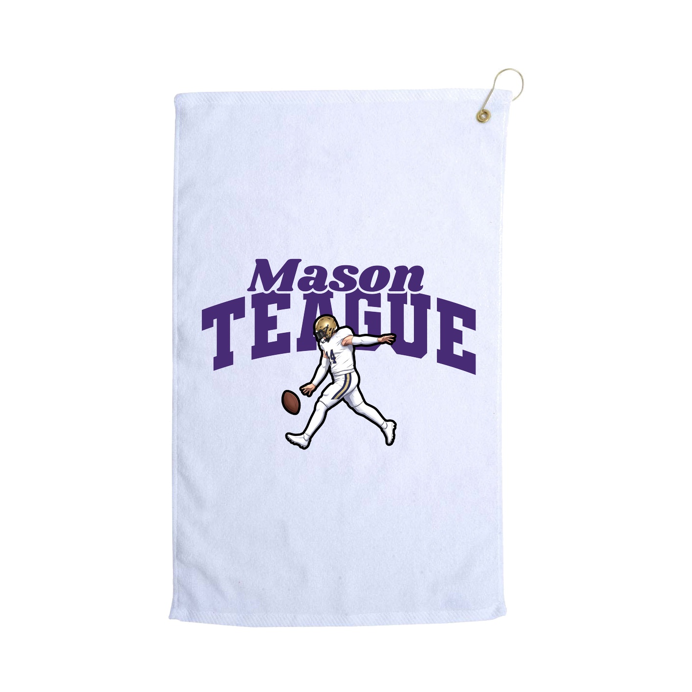 Golf Towel — Signature Arch in White