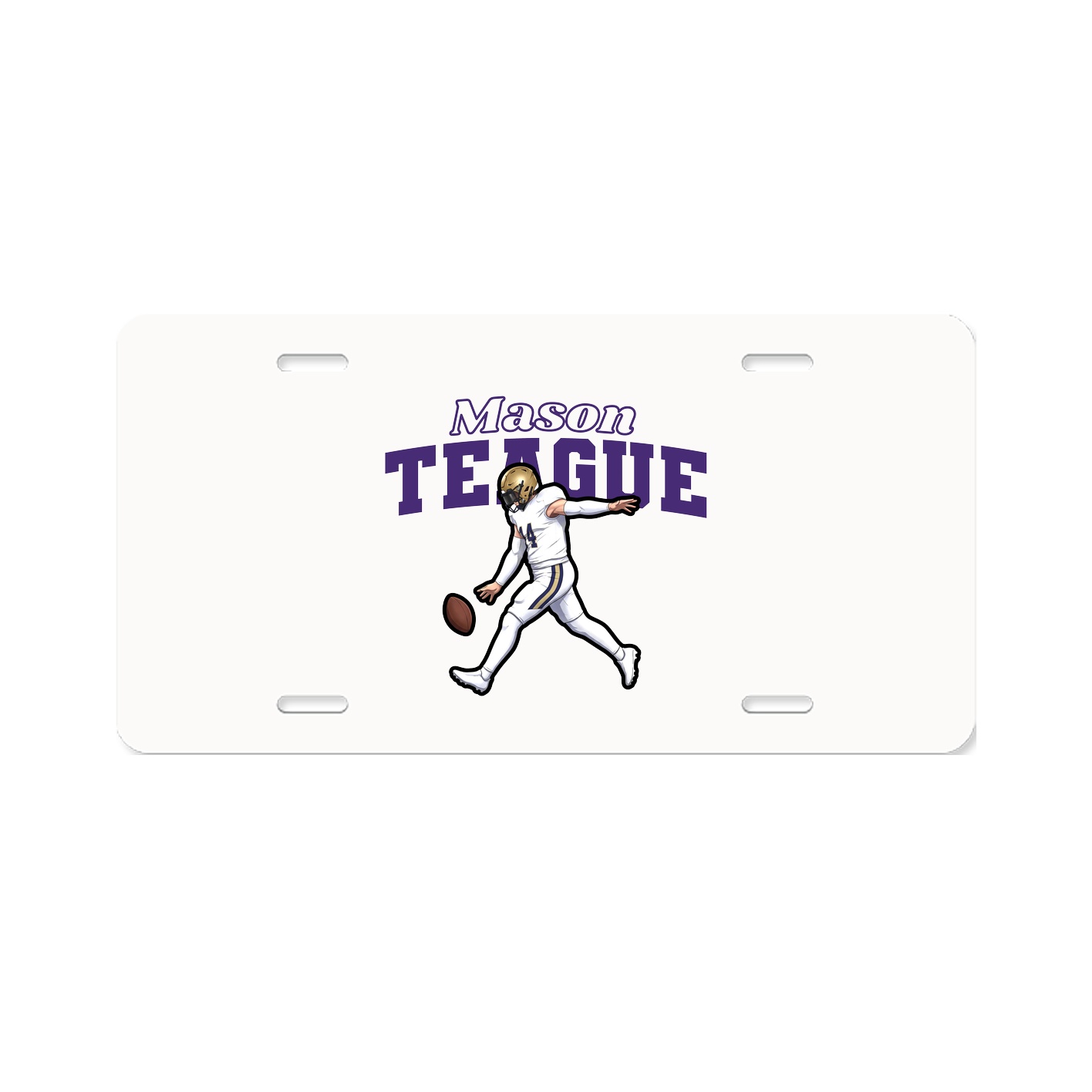 License Plate — Name Arch in Classic