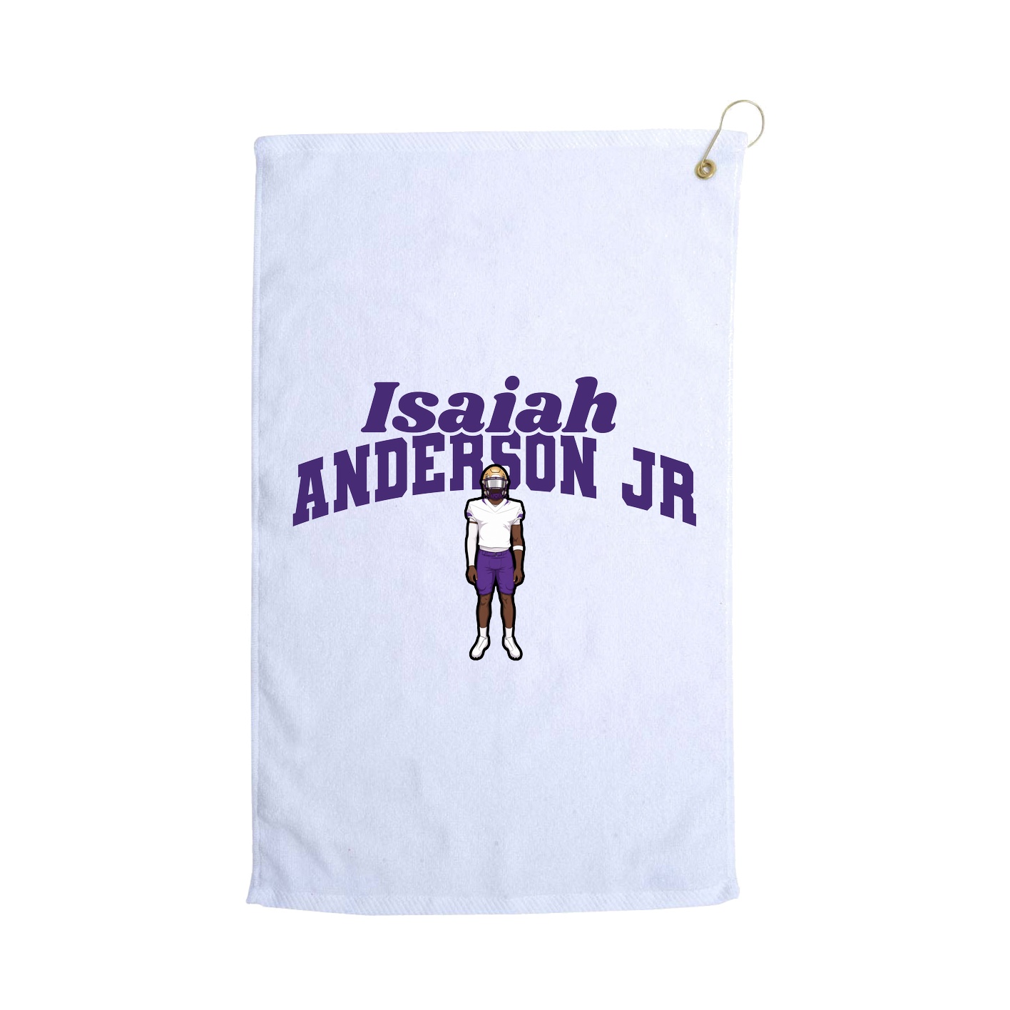 Golf Towel — Signature Arch in White