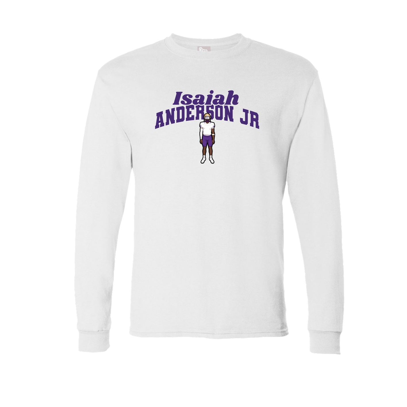 Long Sleeve Tee — Signature Arch in White