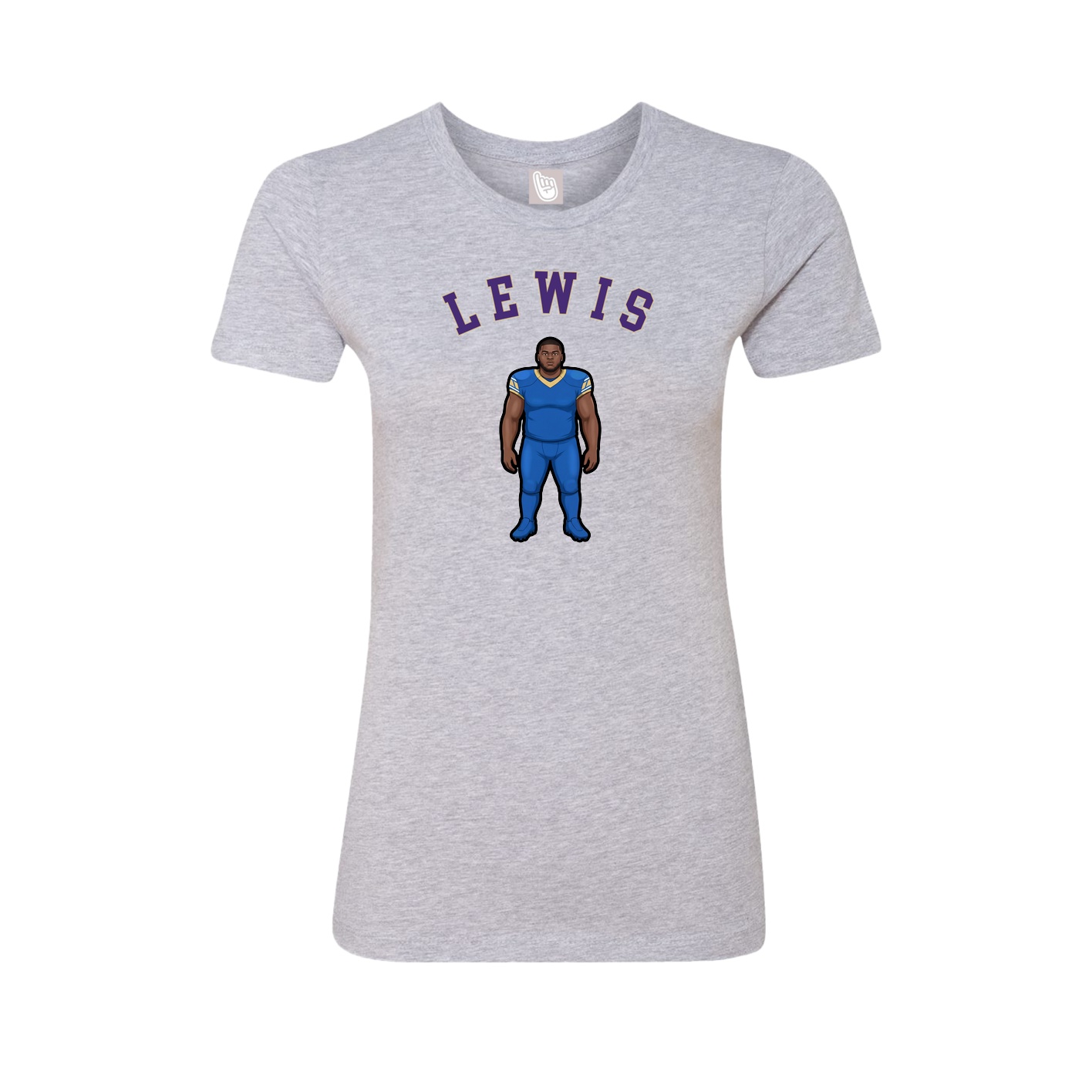 Fitted Women's Tee — Shirsey Arch in Grey