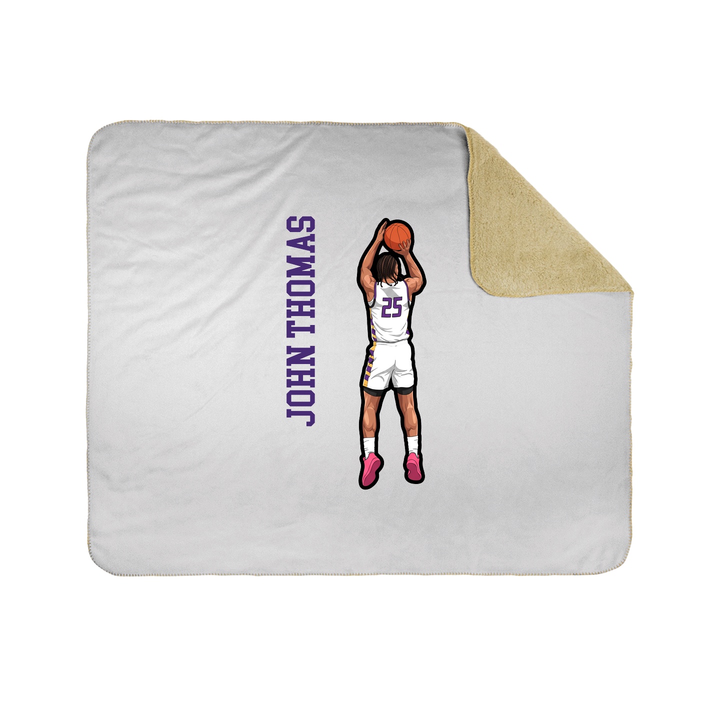 50x60 Sherpa Lined Throw Blanket
