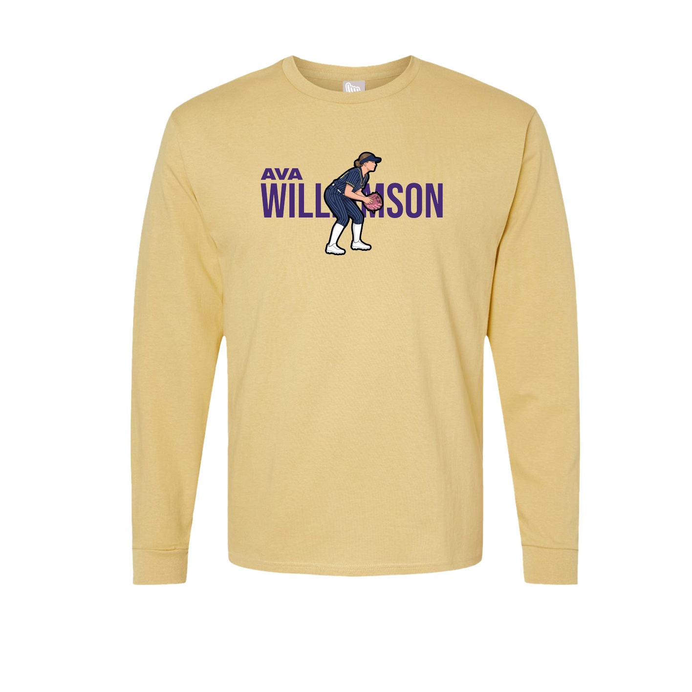 Long Sleeve Tee — Player Name in Vegas Gold
