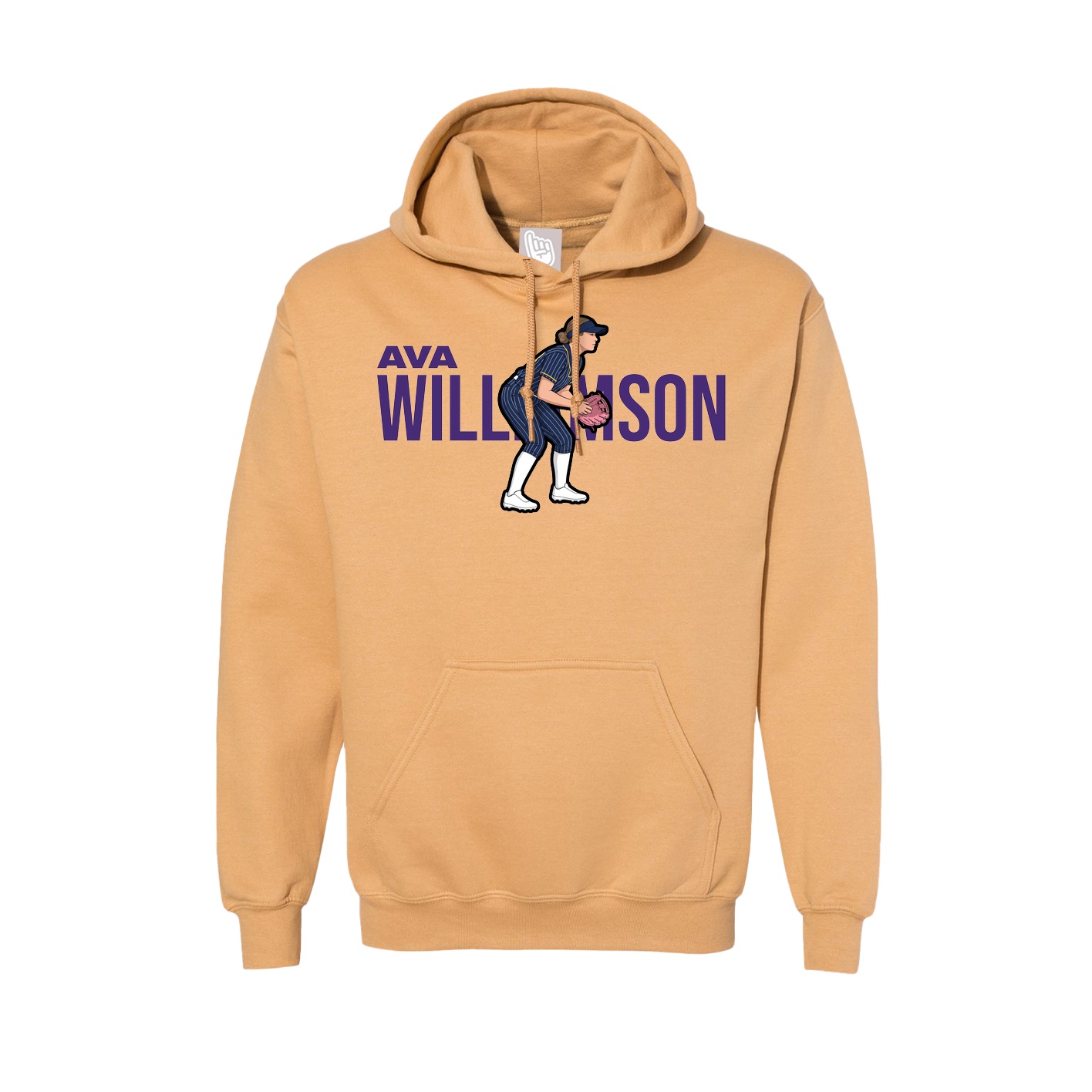 Hoodie — Player Name in Vegas Gold