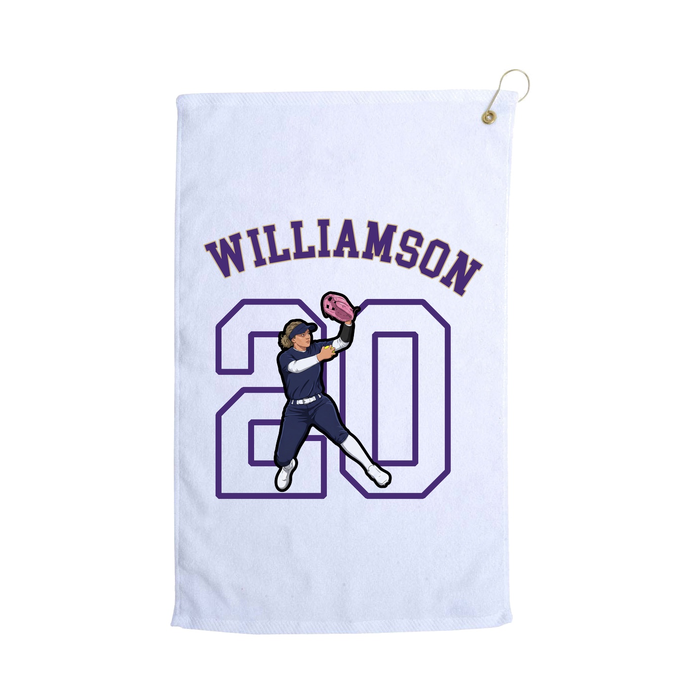 Golf Towel — Shirsey Arch in White