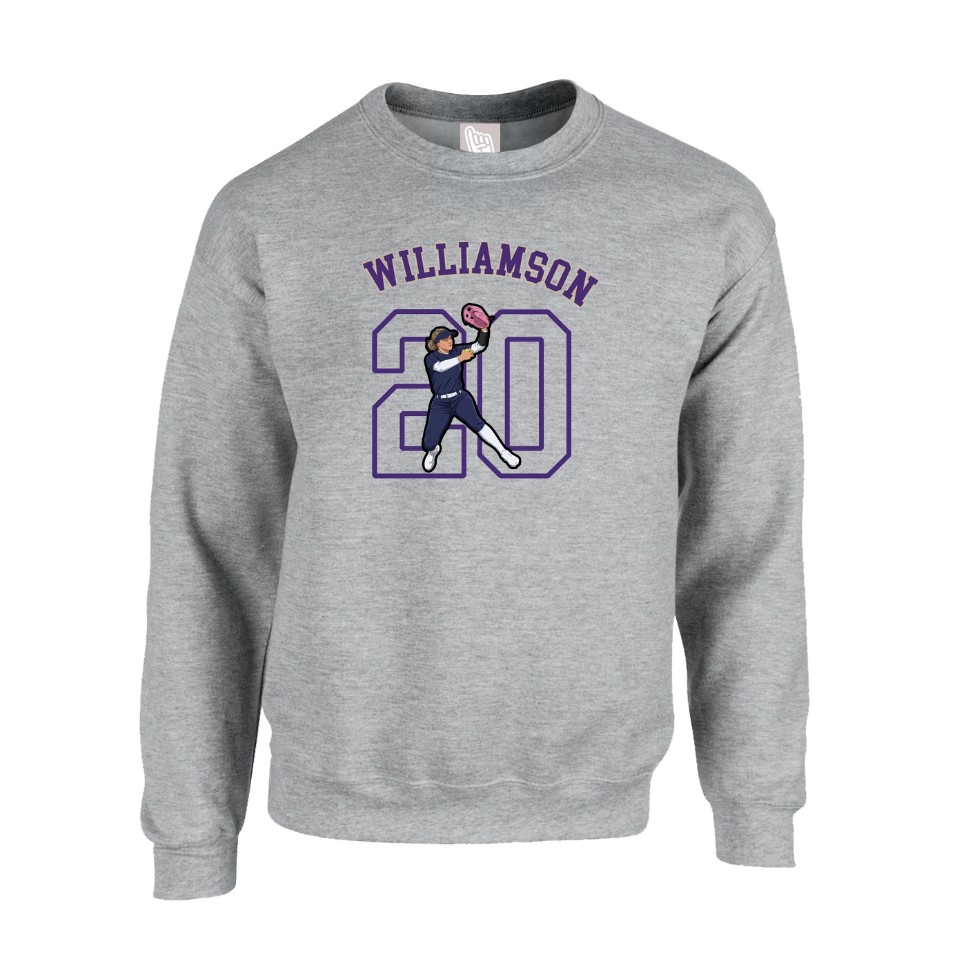 Fleece Crew — Shirsey Arch in Grey