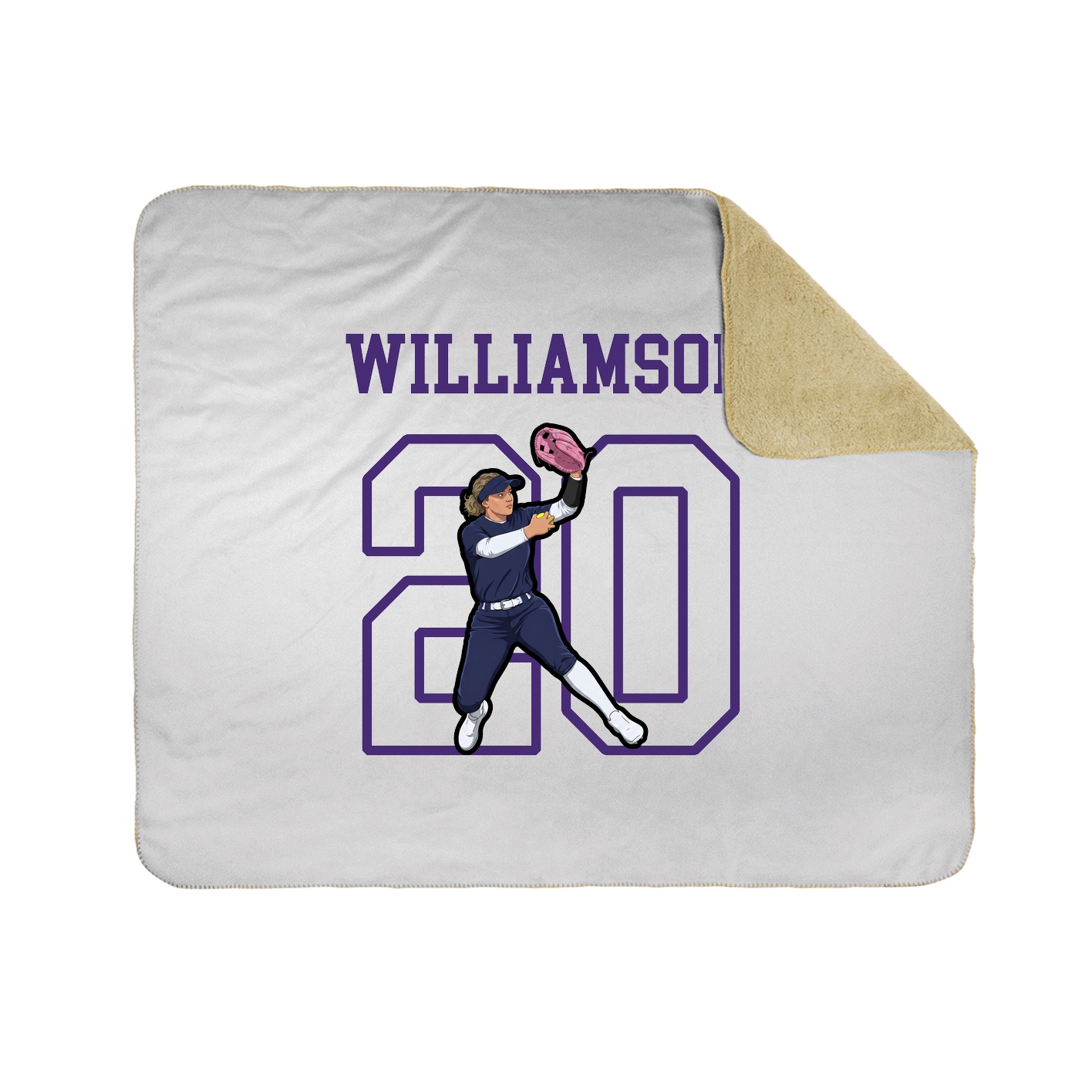 Throw Blanket — Shirsey in White