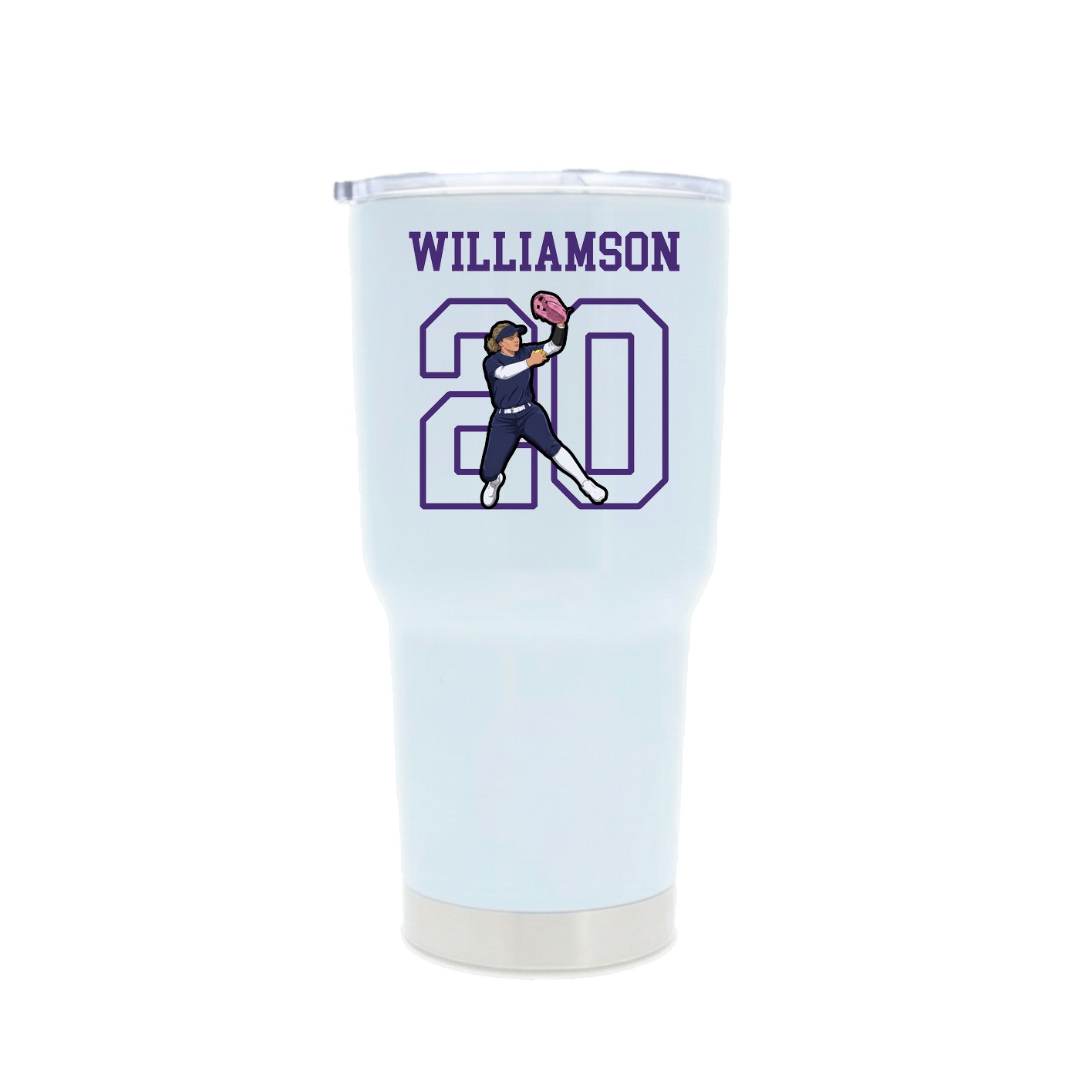 30oz Stainless Steel Tumbler — Shirsey in White
