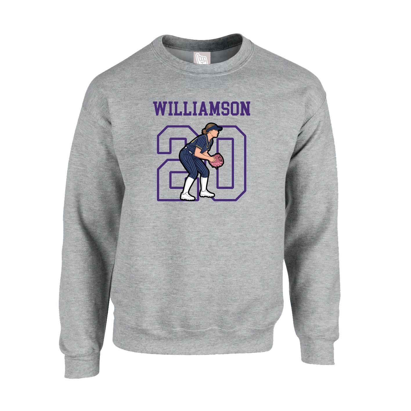 Fleece Crew — Shirsey in Grey