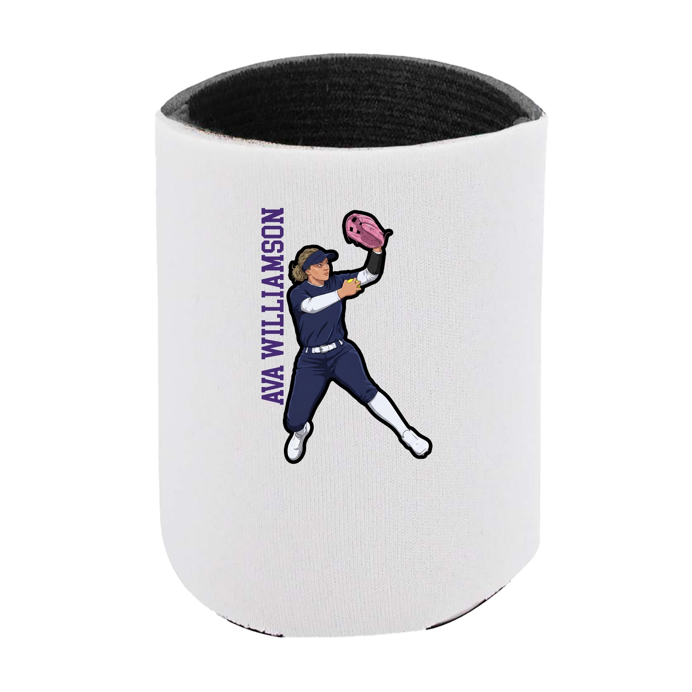 Can Holder — Name Vertical in White