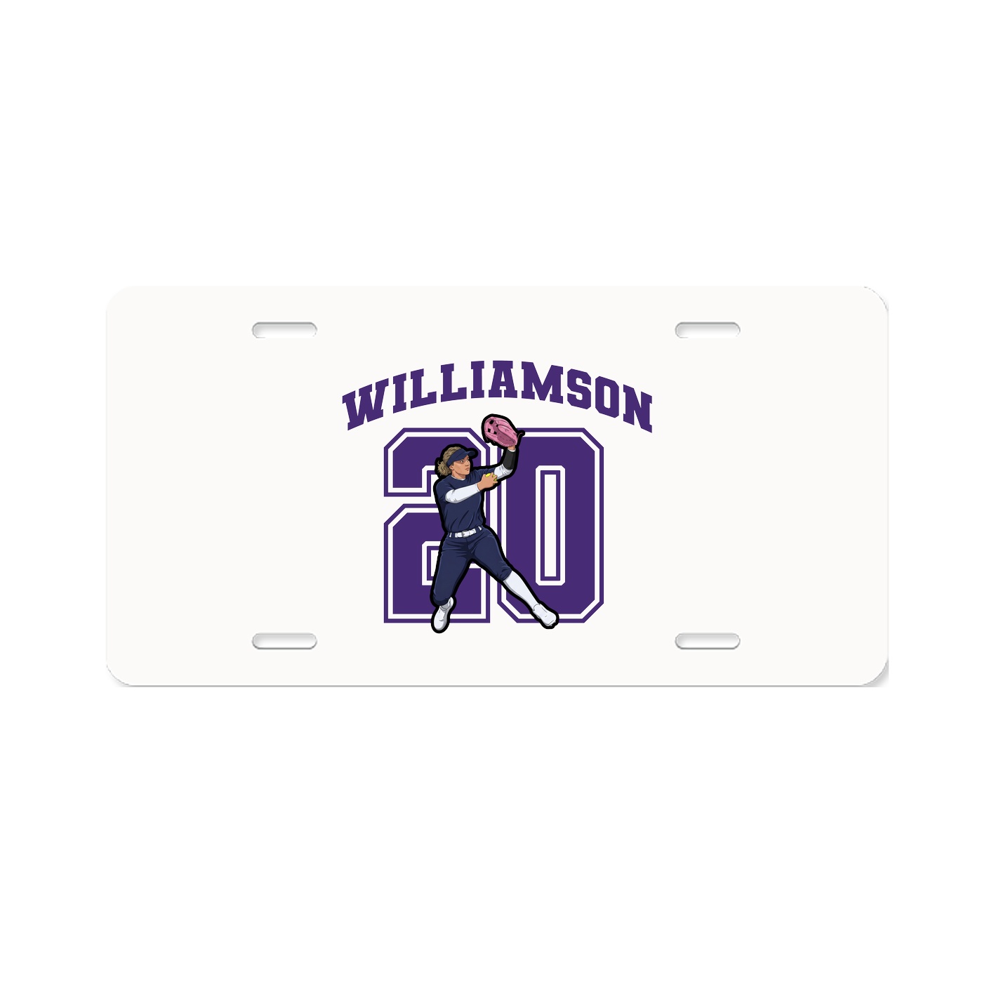 License Plate — Number in Classic