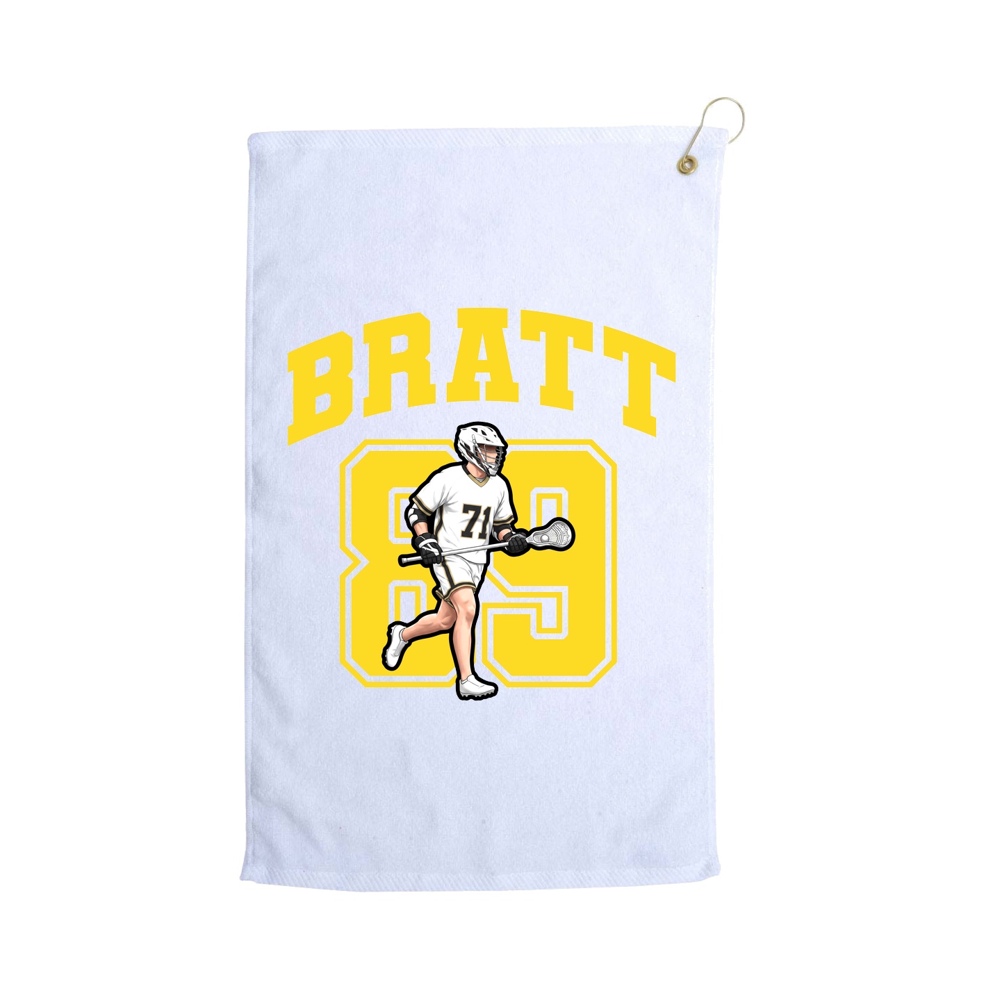 Golf Towel — Number in White