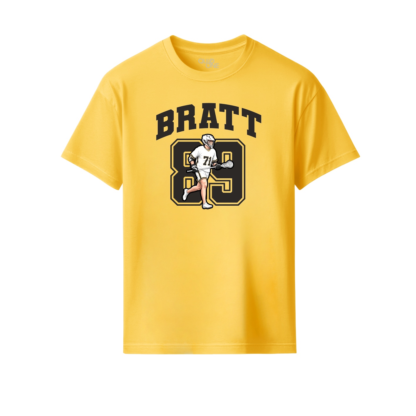 Youth Tee — Number in Yellow
